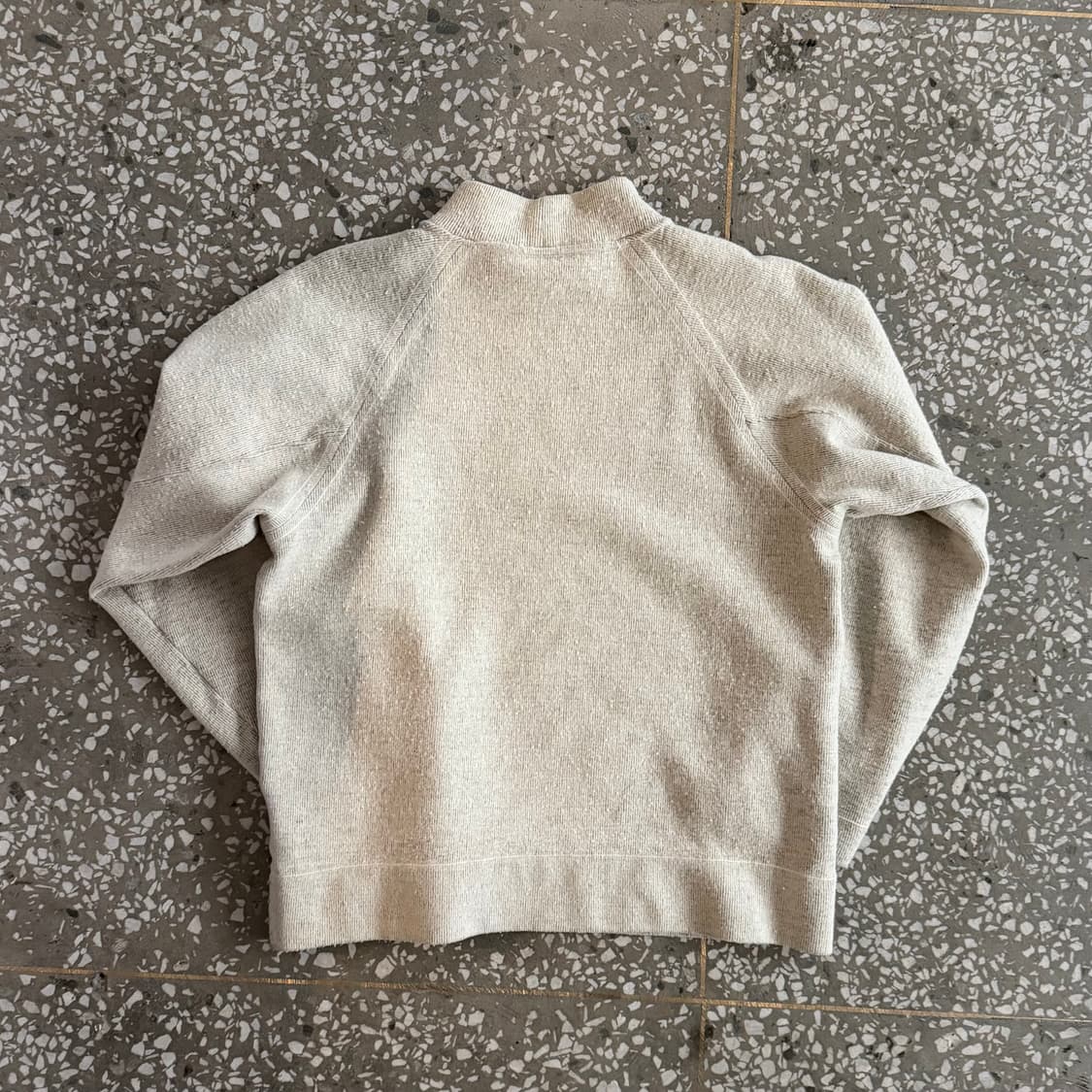 90s 스톤아일랜드 그린와펜 모크넥 니트 상품이미지2