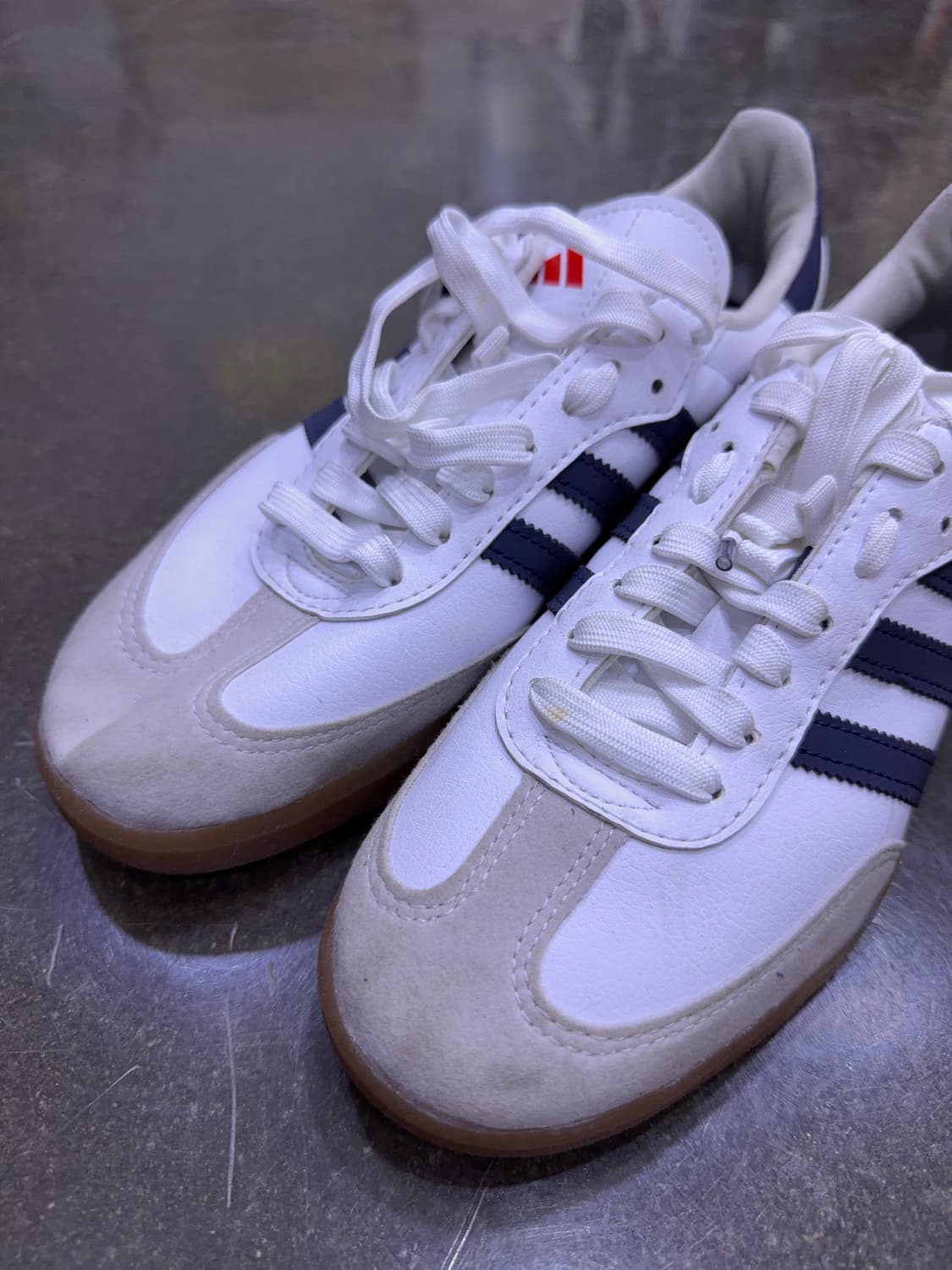 아디다스 벨로삼바 사이클링 클라우드 화이트 네이비 슈즈 240 상품이미지3