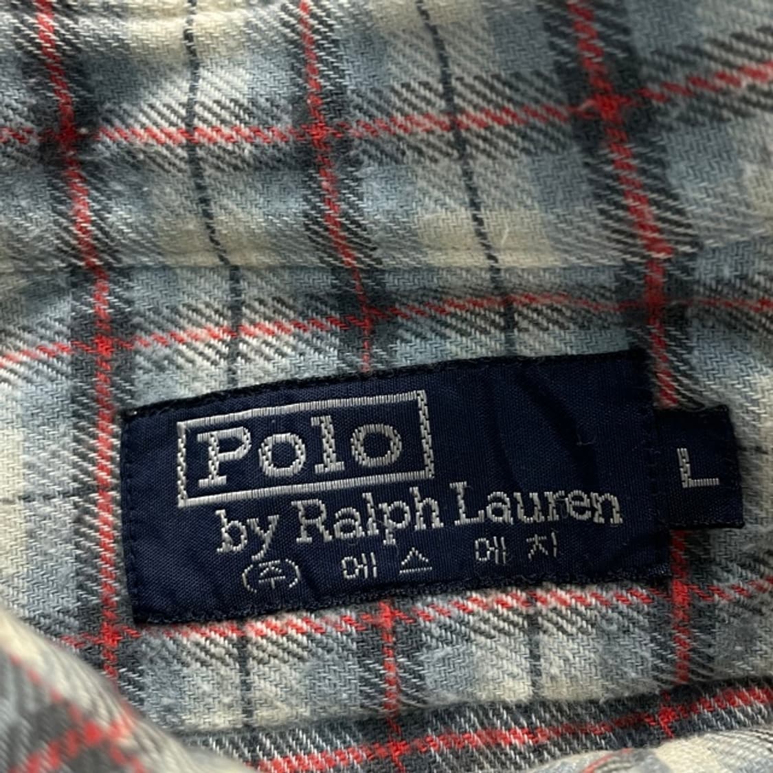 100 폴로 89s 체크 플란넬 셔츠 상품이미지3