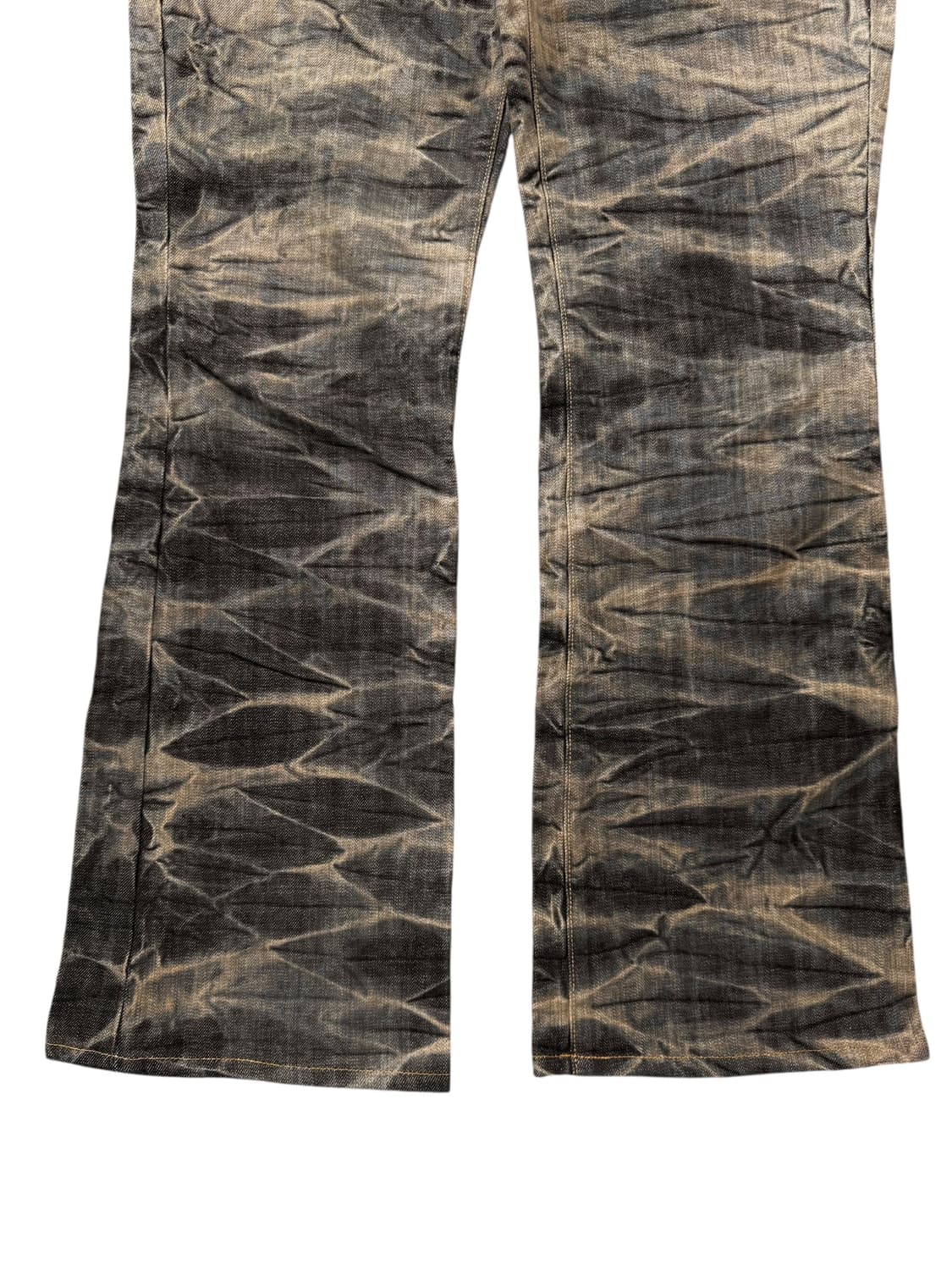 blue way acid wash flared denim pants 상품이미지2