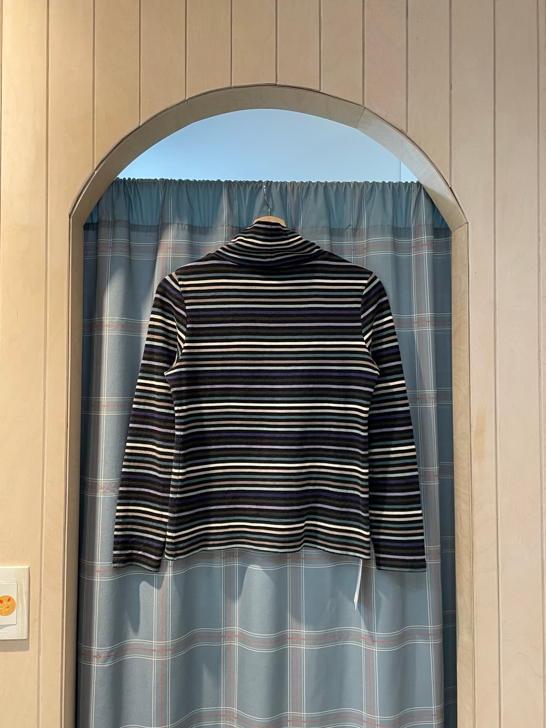 일본빈티지 스트라이프 셔링반폴라 상품이미지4