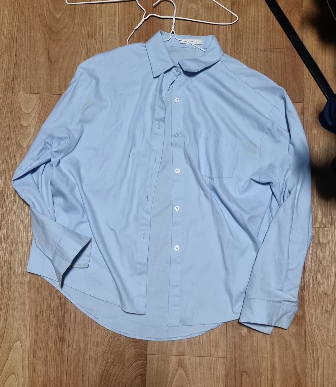 빈티지 하늘 긴팔 셔츠 상품이미지1