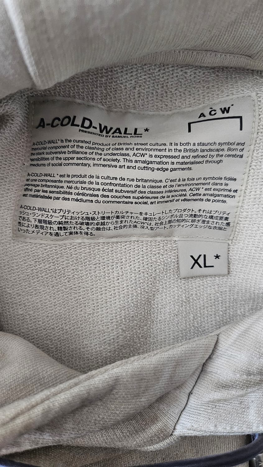 어 콜드 월(A-COLD-WALL*) 가먼트 다잉 나일론 후드티 (XL) 상품이미지4