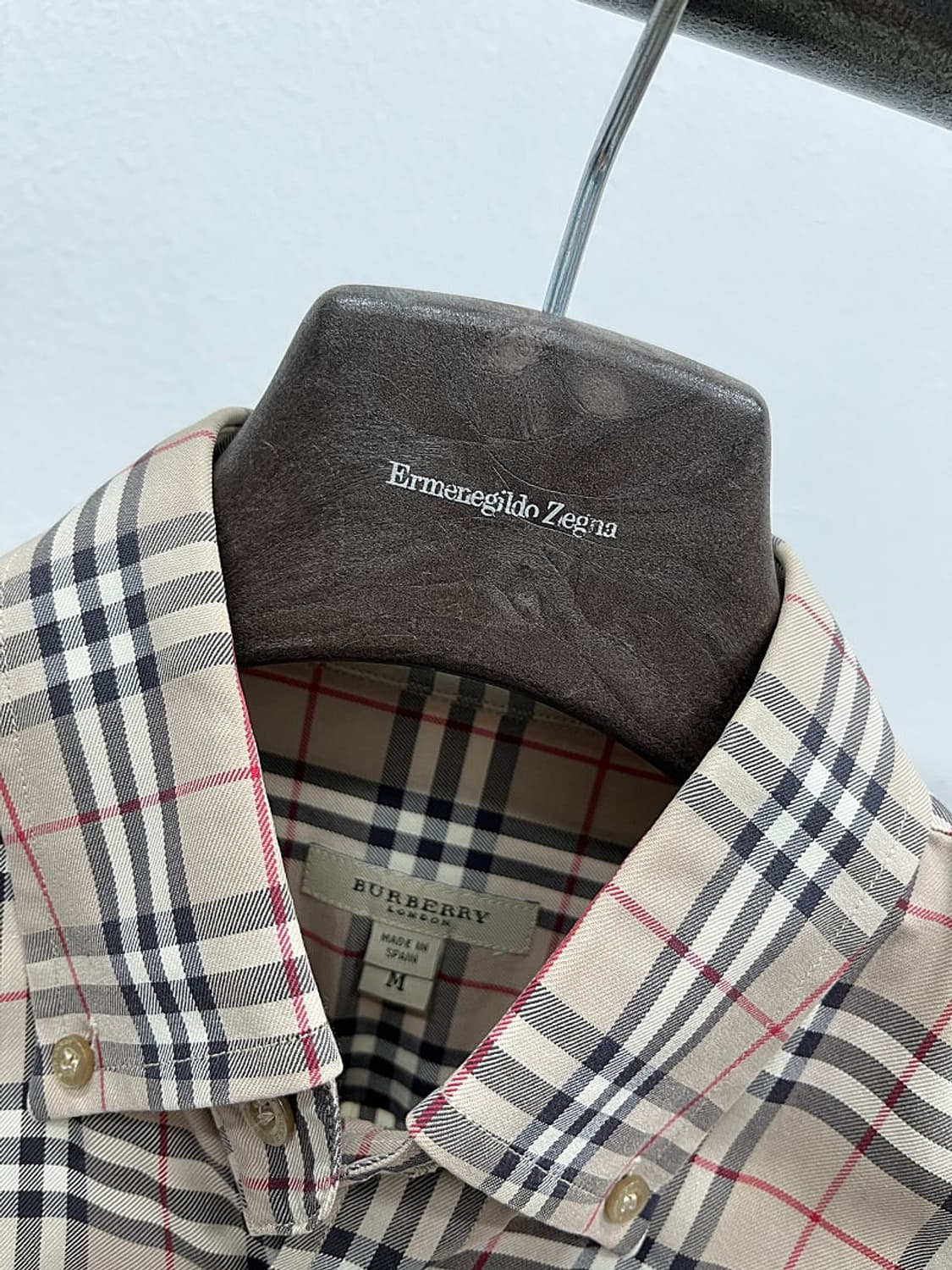 105) 버버리 모카베이지 체크셔츠  상품이미지7