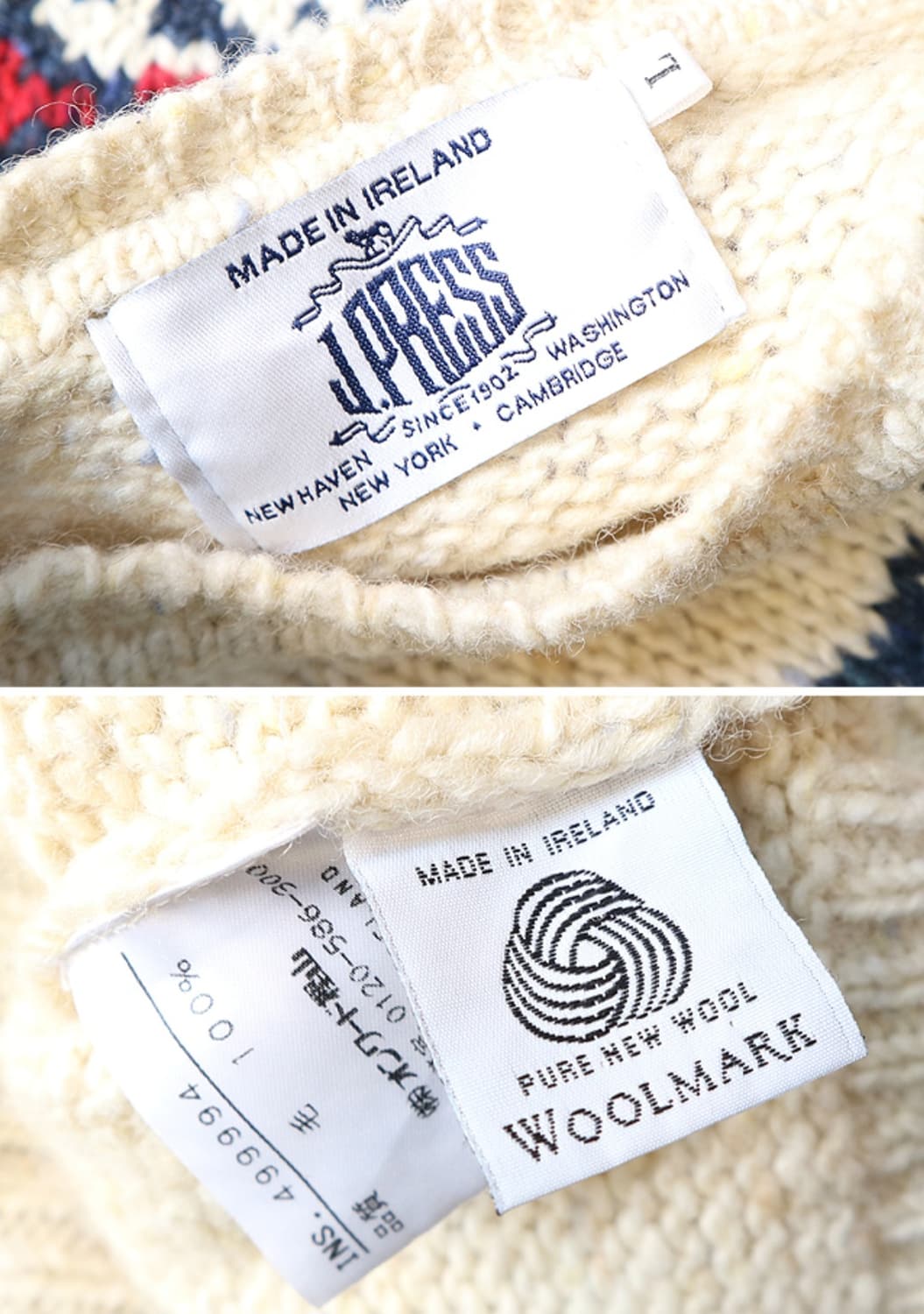 일본판 j press 제이프레스 울100% 아일랜드 니트

 상품이미지7