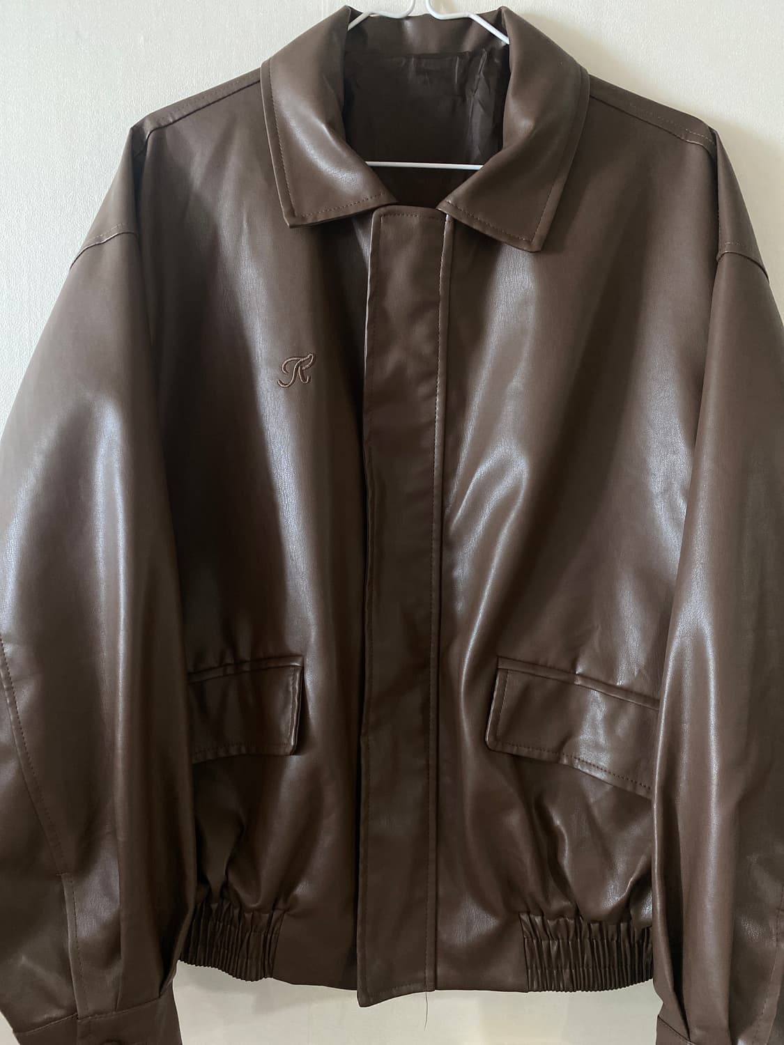 미니멀 프로젝트 브라운 레더 자켓 상품이미지1