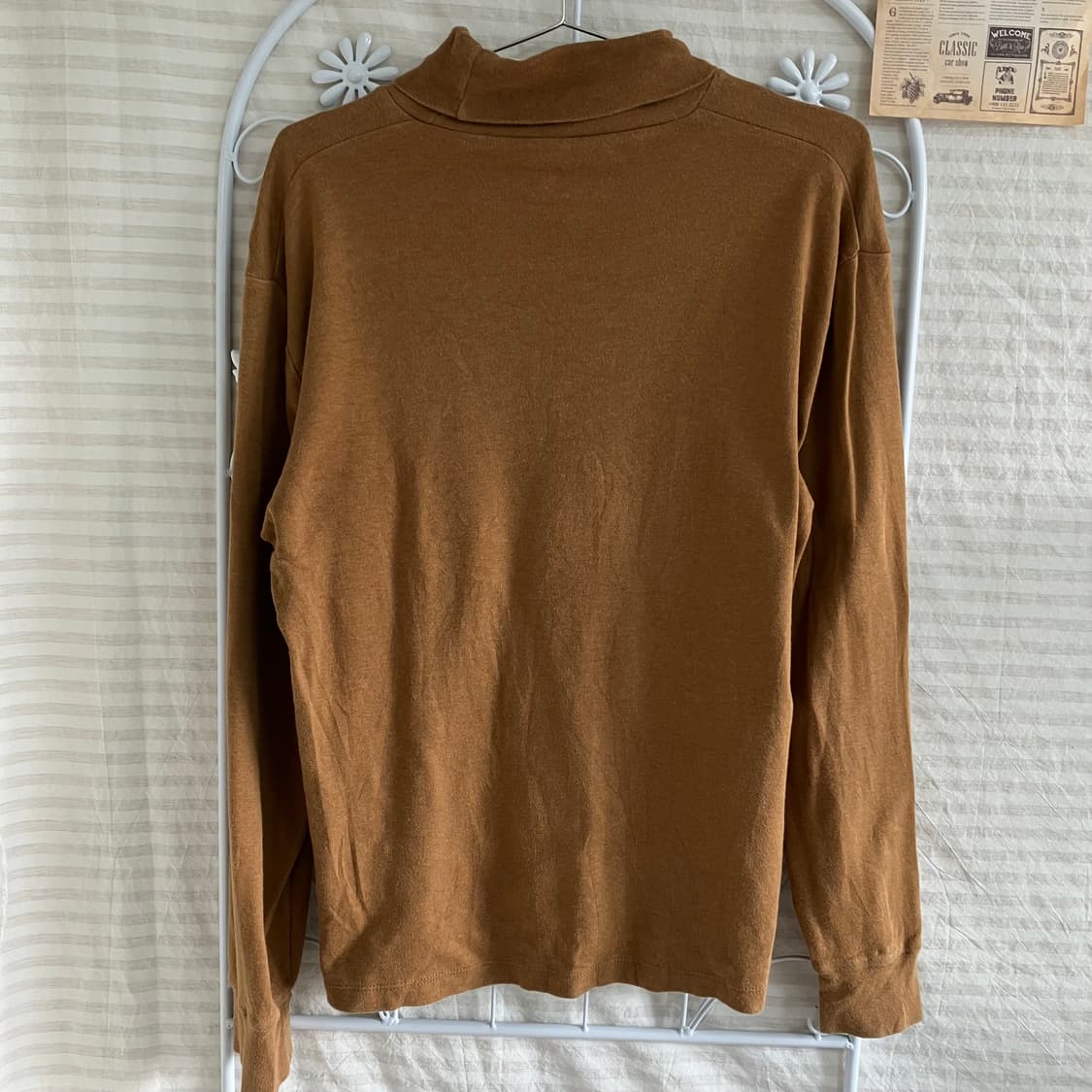 빈티지 카멜 목폴라 티 914 y2k 스트릿 모리 갸루 일본빈티지 펑키  상품이미지2