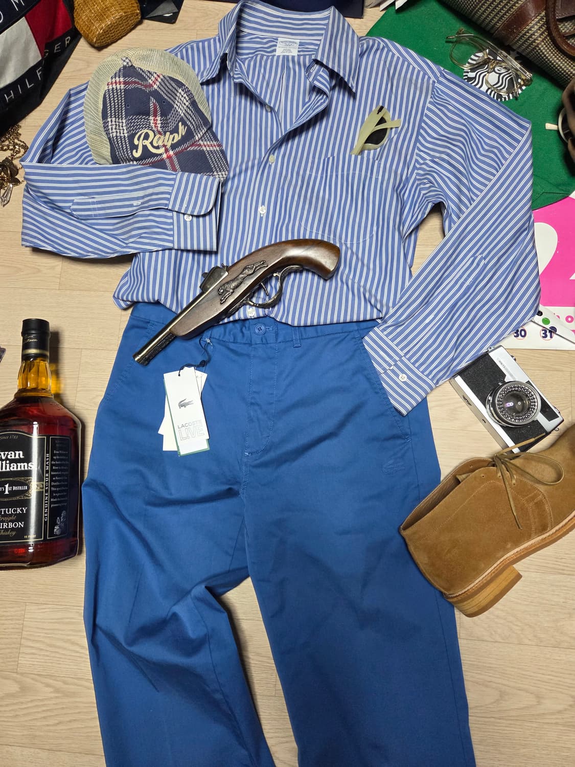 (새상품)LACOSTE 악어패치 치노팬츠 면바지  상품이미지2