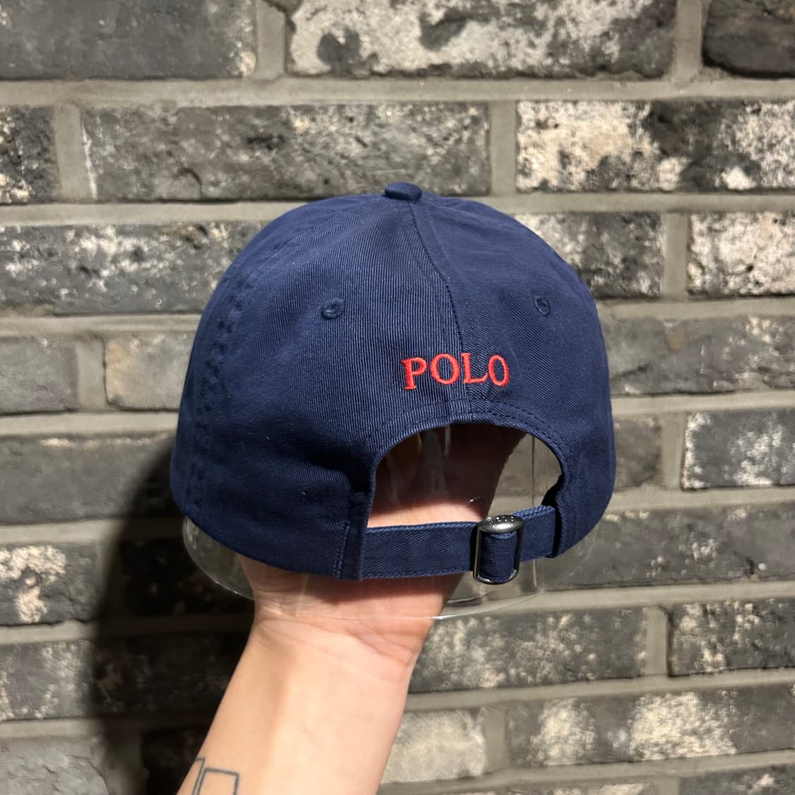 폴로 랄프로렌 아이코닉 치노 볼캡 모자 신형 큐알탭 네이비 상품이미지4