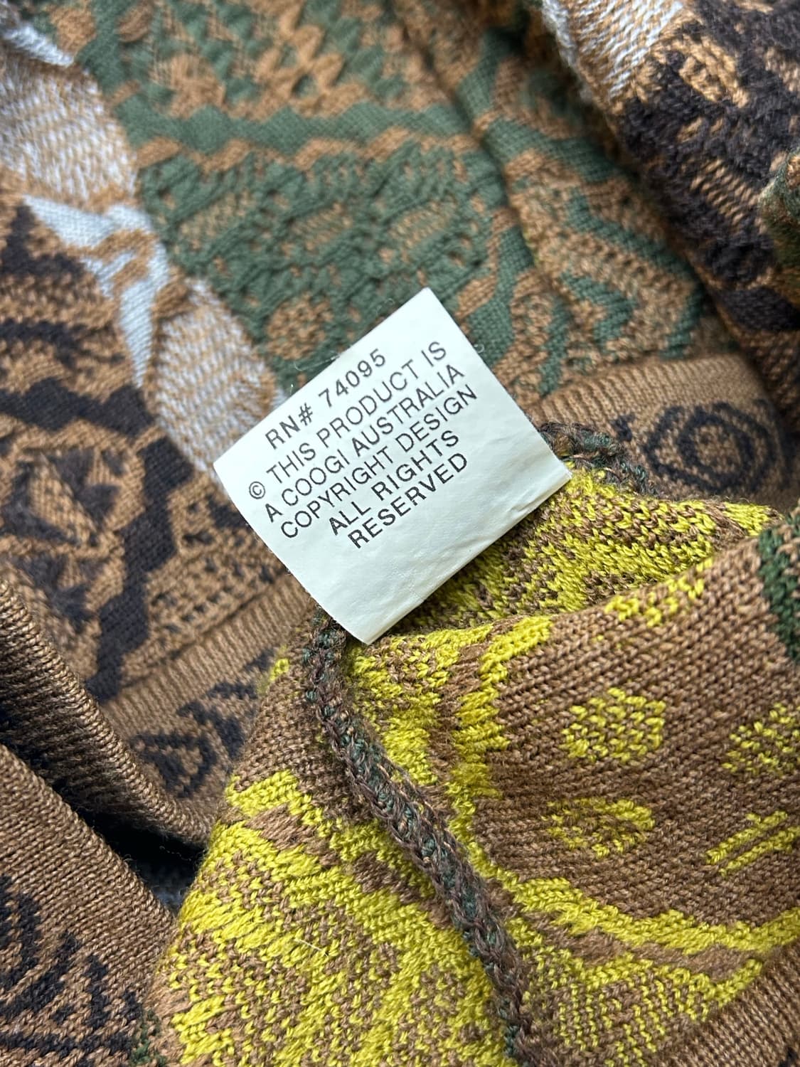 Coogi 쿠지 멀티컬러 텍스처 니트 스웨터 상품이미지8