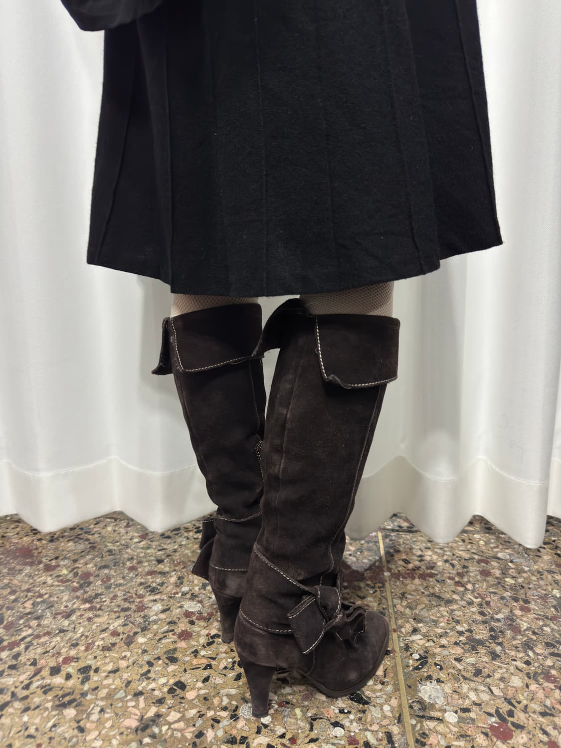 suede ribbon boots 상품이미지5