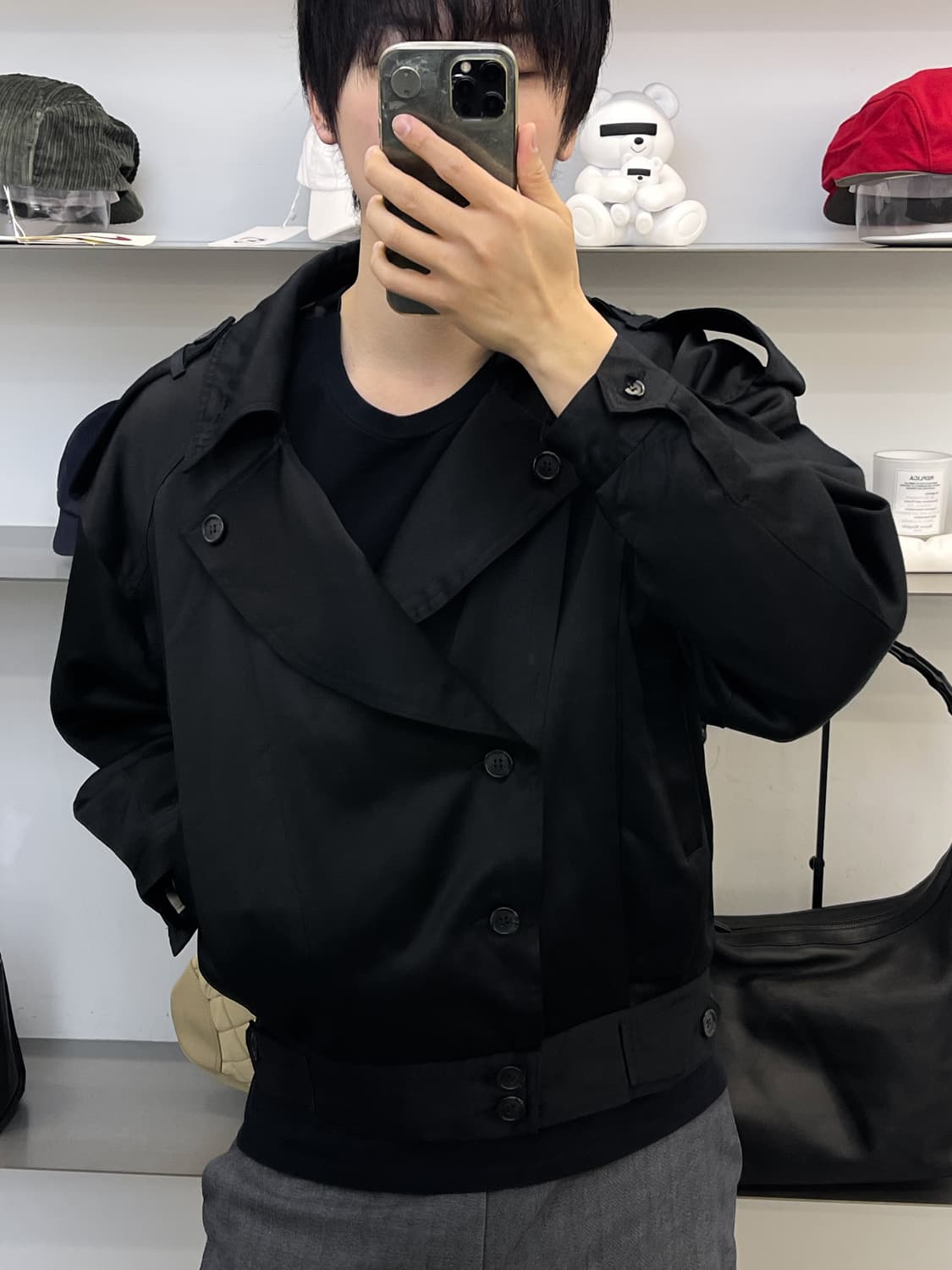 Men’s Vasc 90s 유로피안 크롭드 트렌치 자켓 상품이미지2