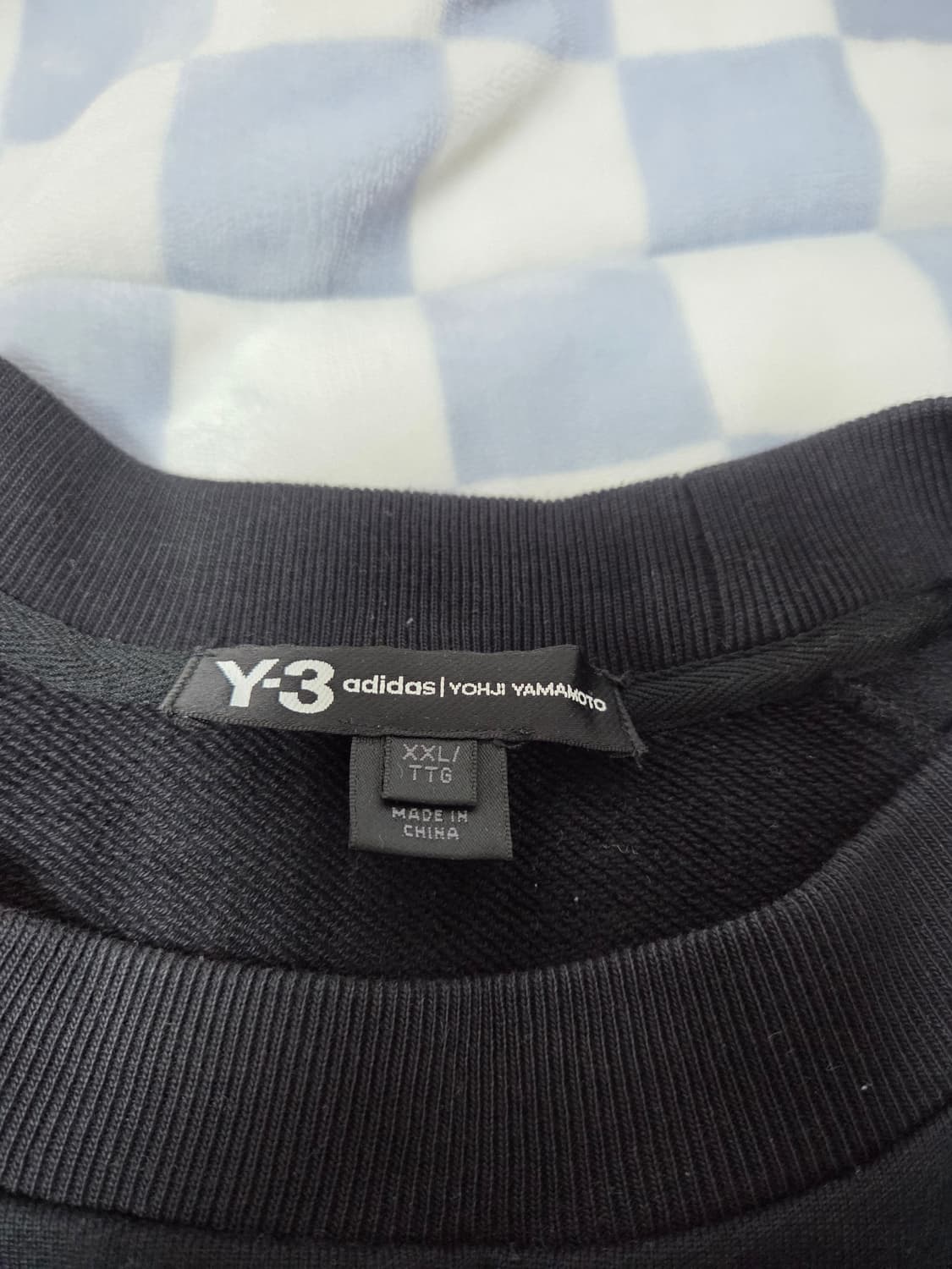 Y-3 아디다스 요지 야마모토 오버사이즈 백로고 크루넥 스웻셔츠블랙XXL 상품이미지3