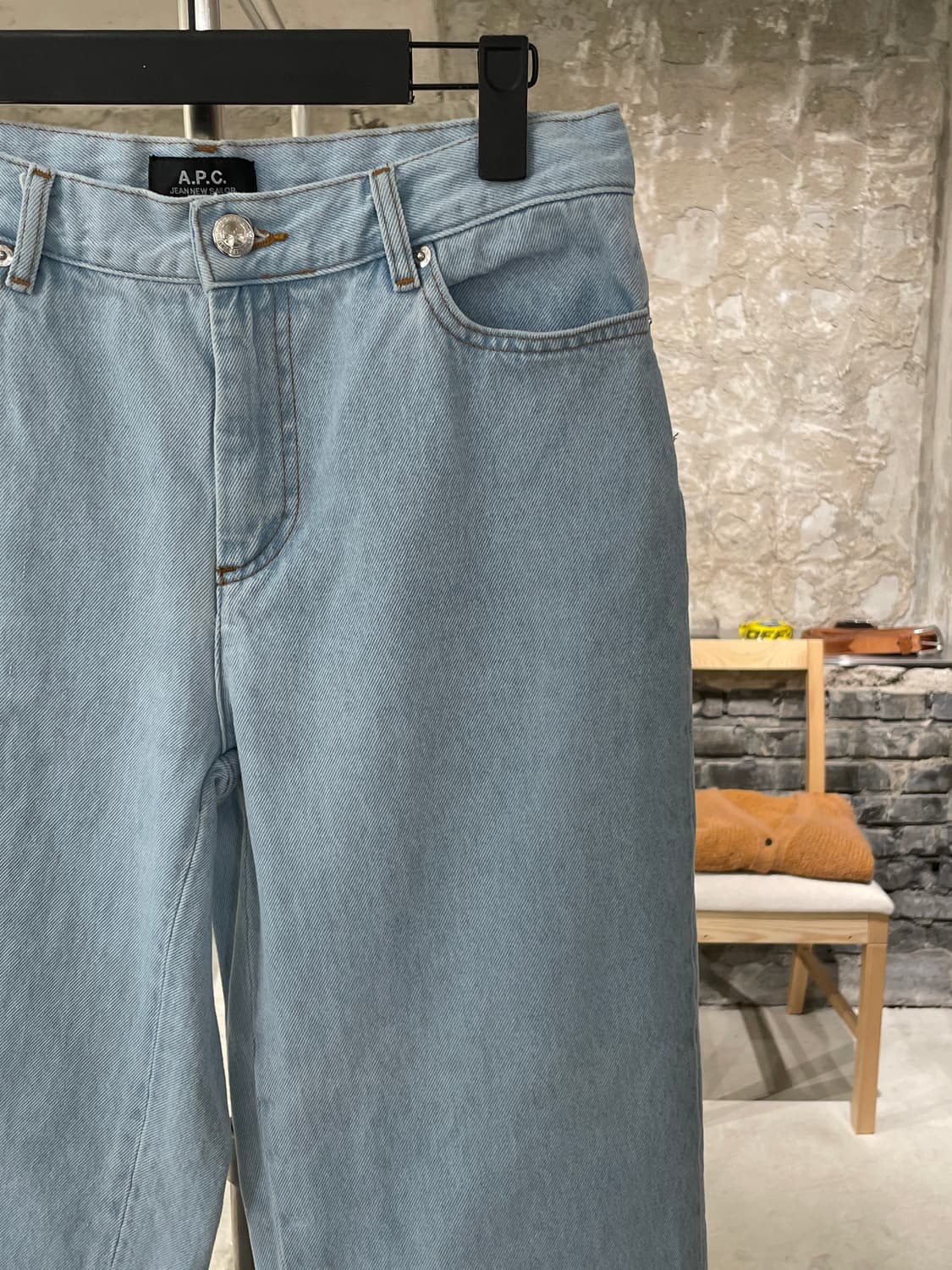 아페쎄 연청 데님 팬츠 상품이미지3