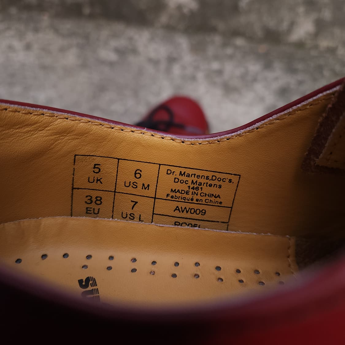 [5UK] 닥터마틴 1461 체리레드 3홀 (240~245) 상품이미지7