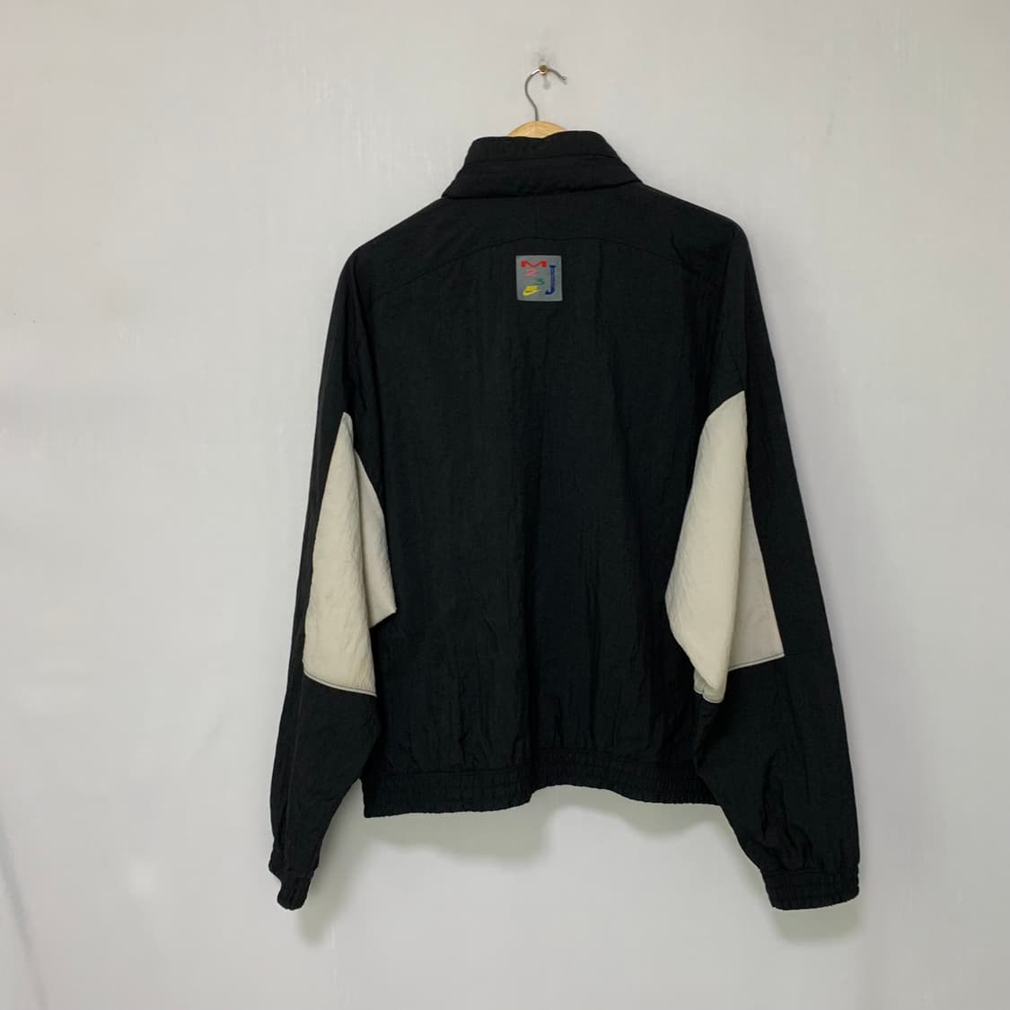 조던 빈티지 블랙 후드 바람막이 집업 범고래오레오 XL 남녀공용 오버핏 상품이미지8