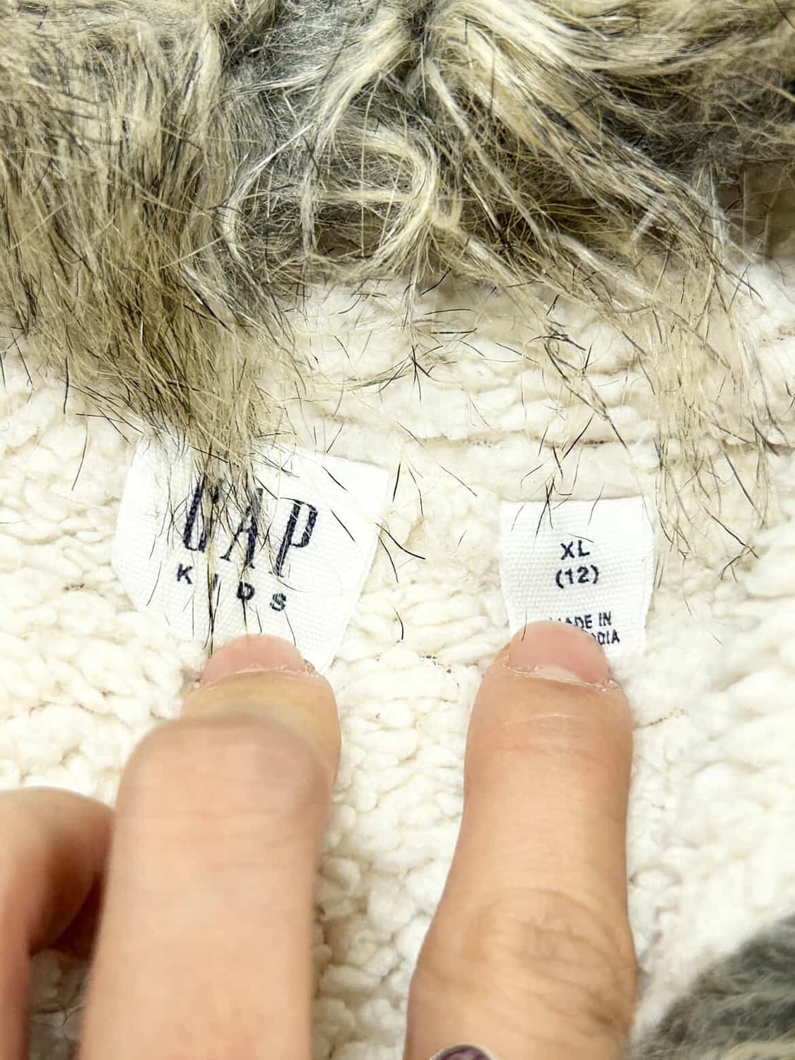 갭 빅로고 뮤트핑크 울프죠 후드집업 상품이미지7