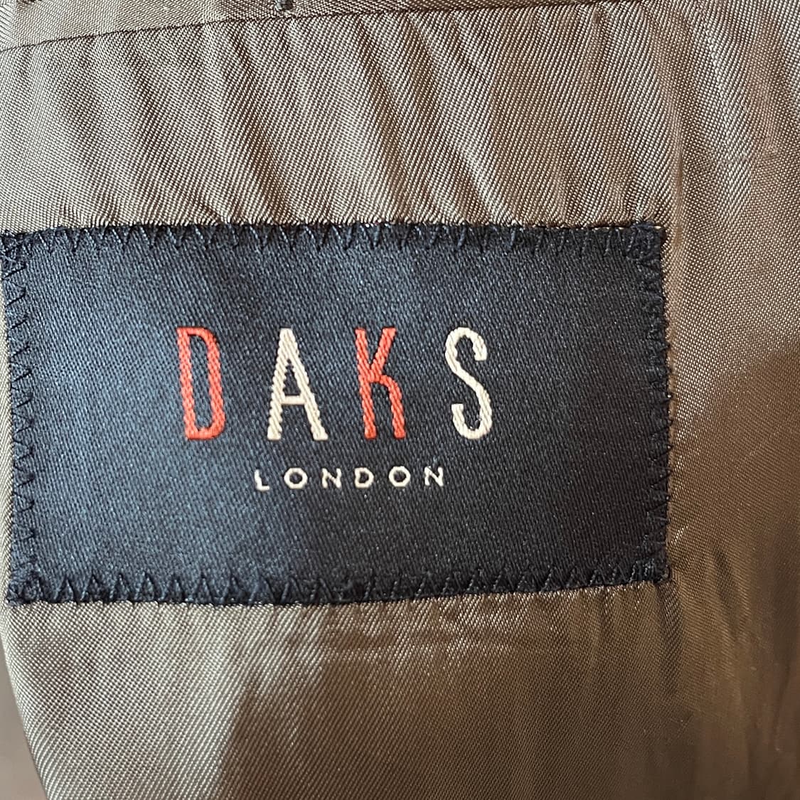 울 실크 린넨 혼방 DAKS London 본사 라인 헌팅자켓  50S 상품이미지9