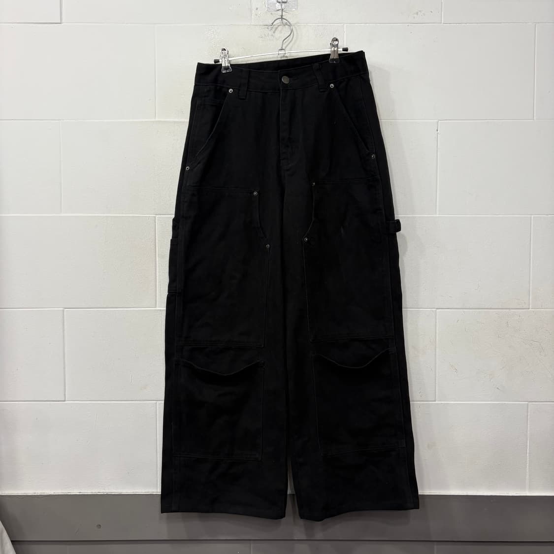 빈티지 블랙 데님 카고팬츠 상품이미지1
