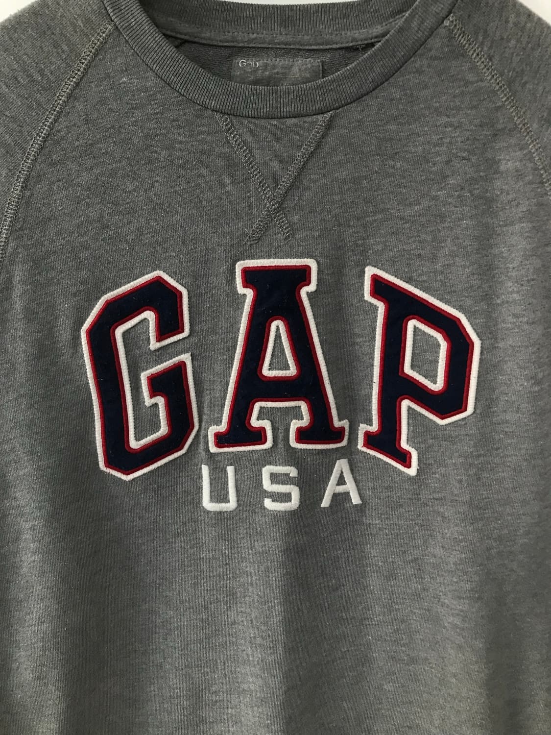 Gap 갭 usa 성조기 그레이 맨투맨 상품이미지3