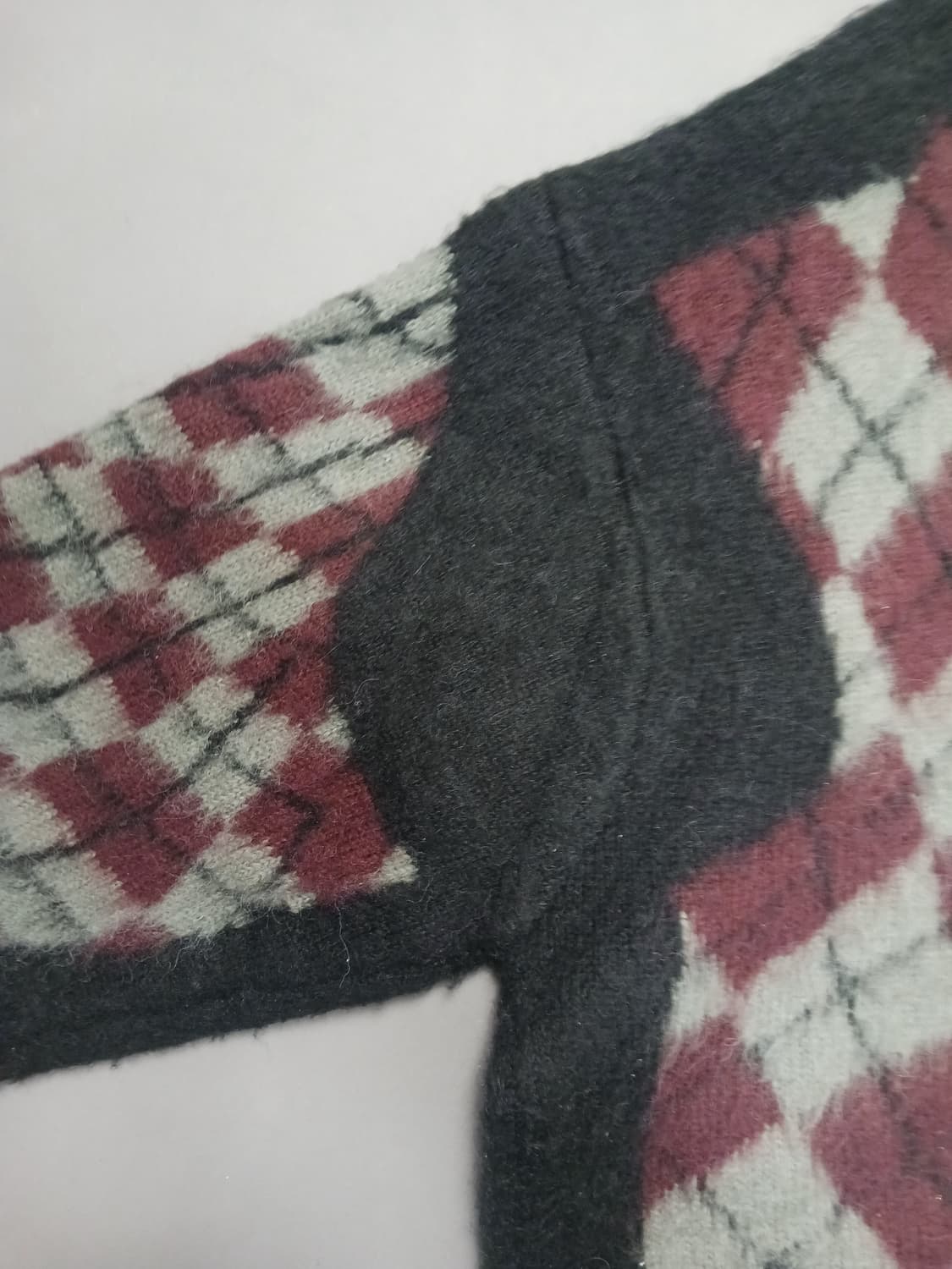 [M] 글랙 마블 아가일 풀오버 니트 상품이미지8