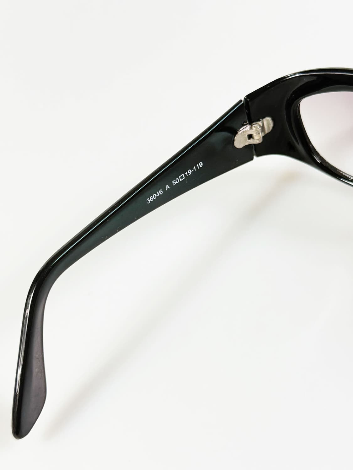 90s UNOSOLEIL 블랙 볼드 오벌 빈티지 선글라스 상품이미지7