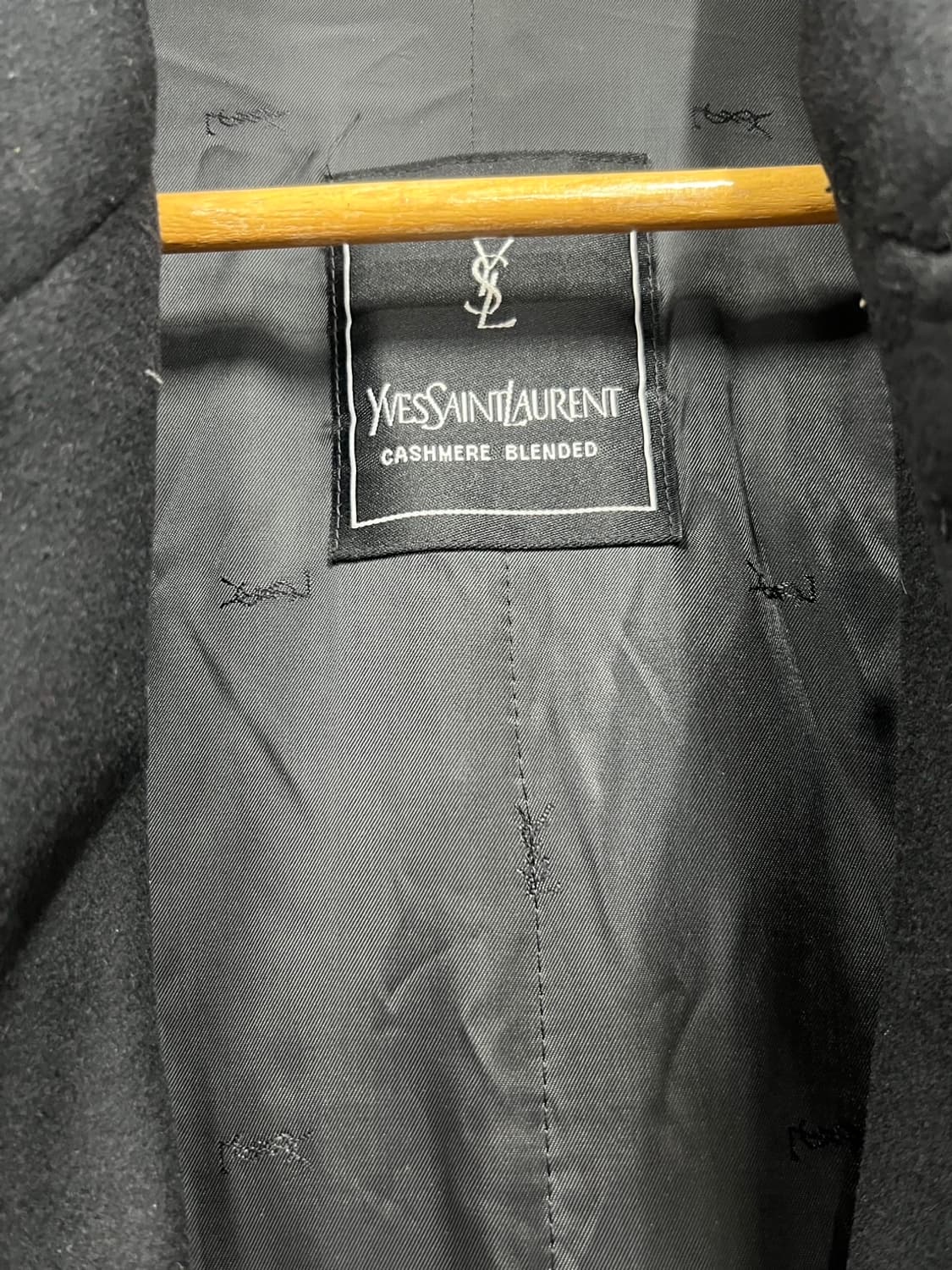 YSL 90s 입생로랑 캐시미어 발마칸 롱 코트 상품이미지2