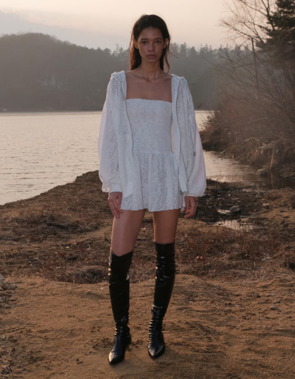 Polysooem 폴리수엠 레이스 레이어드 스커트  상품이미지1