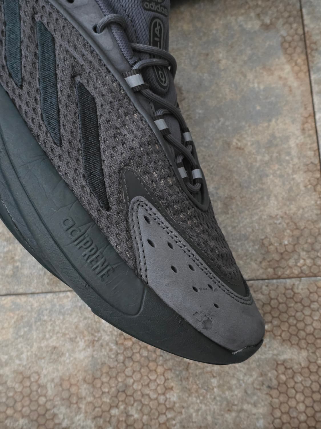 (240)아디다스 오젤리아 그레이 블랙 상품이미지7