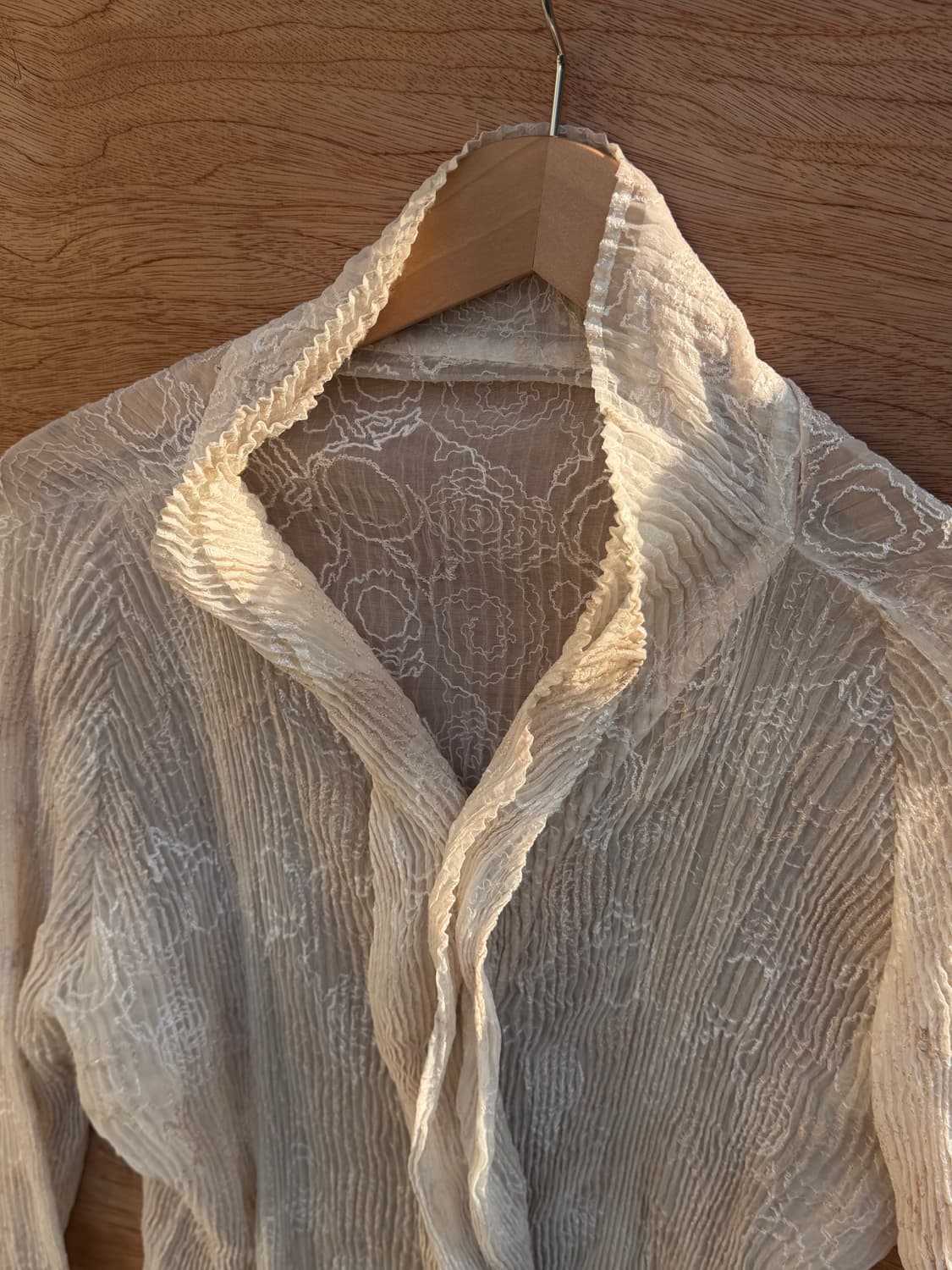 이세이미야케 fete 플로럴 플리츠 가디건 상품이미지3