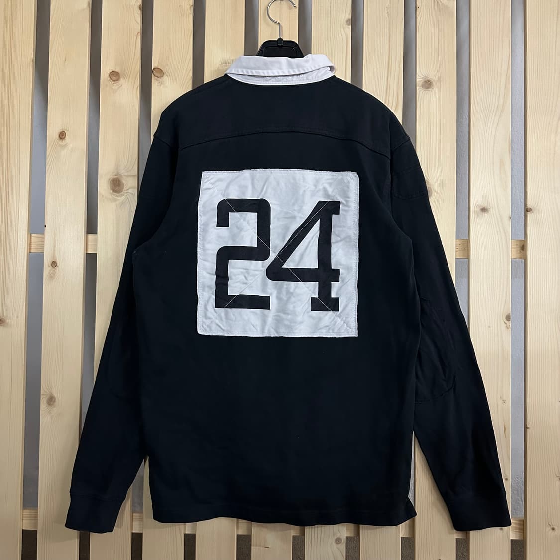 (M) 나이키 블랙 럭비티 카라티 상품이미지2