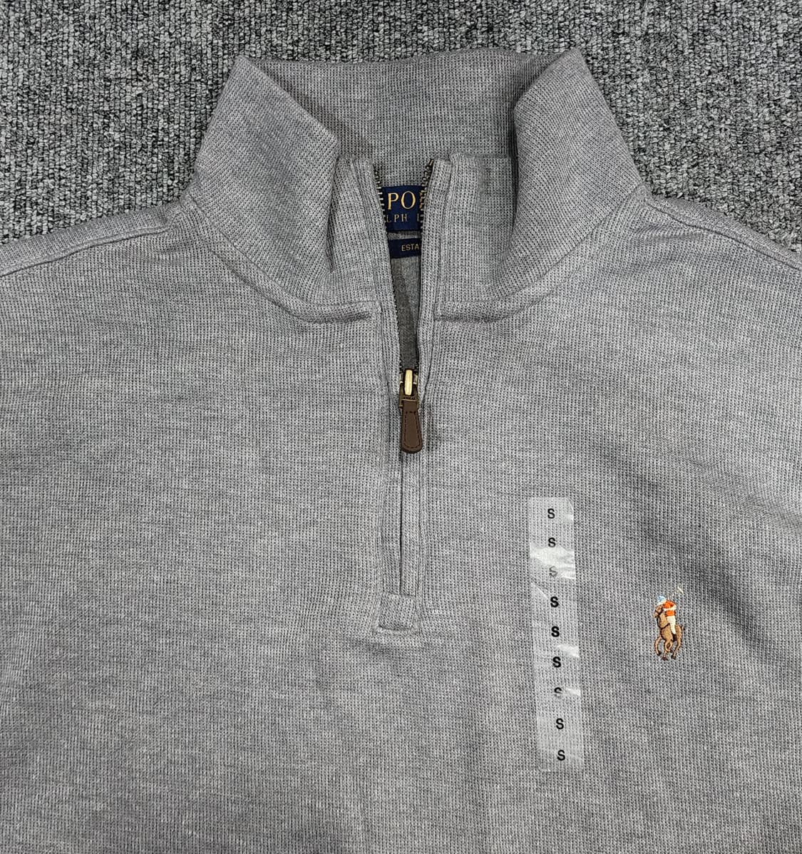 폴로 랄프로렌 에스테이트 리브 하프집업 반집업 니트 신형 S 상품이미지3