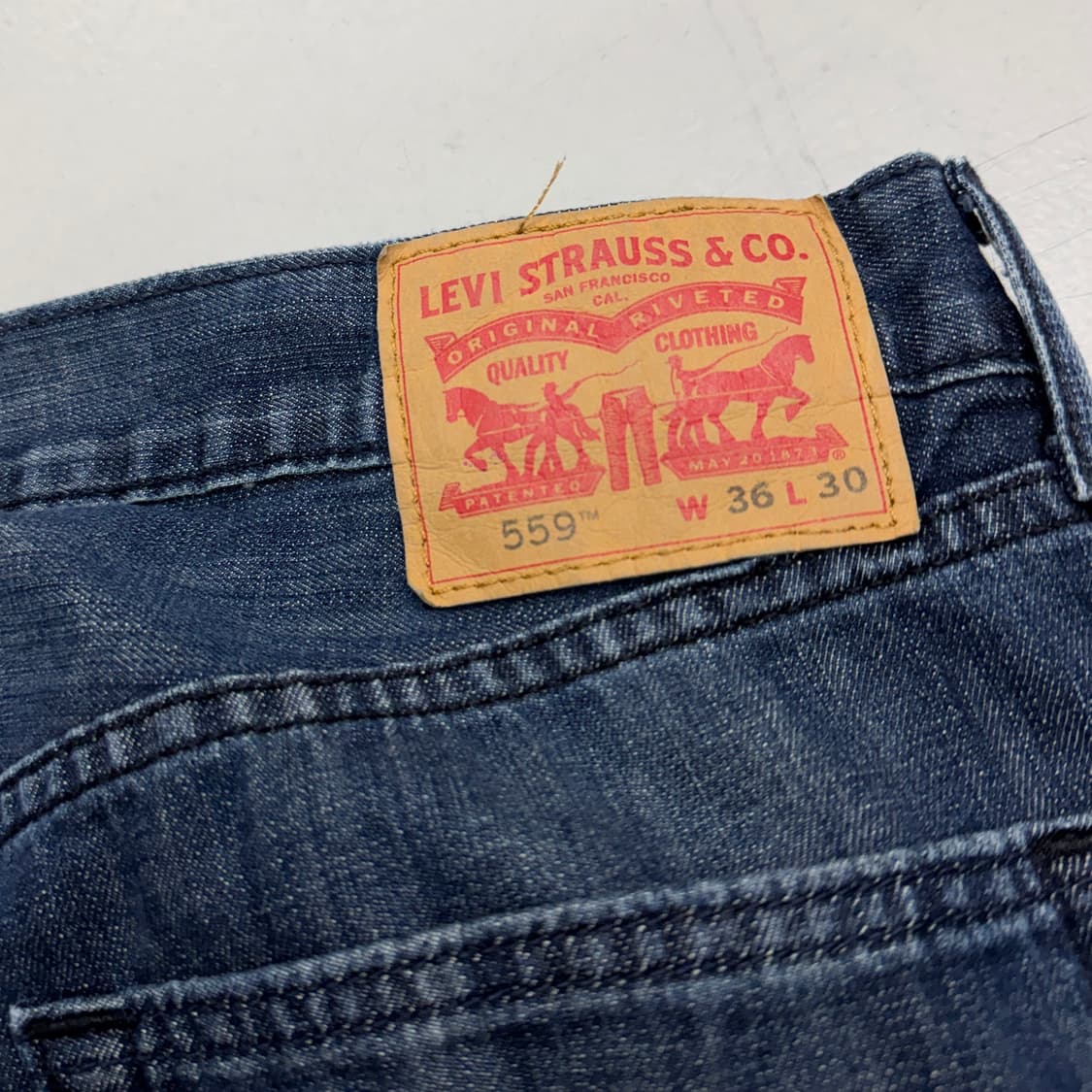 리바이스 559 새깅 워싱 스케이터 와이드 데님팬츠 상품이미지6