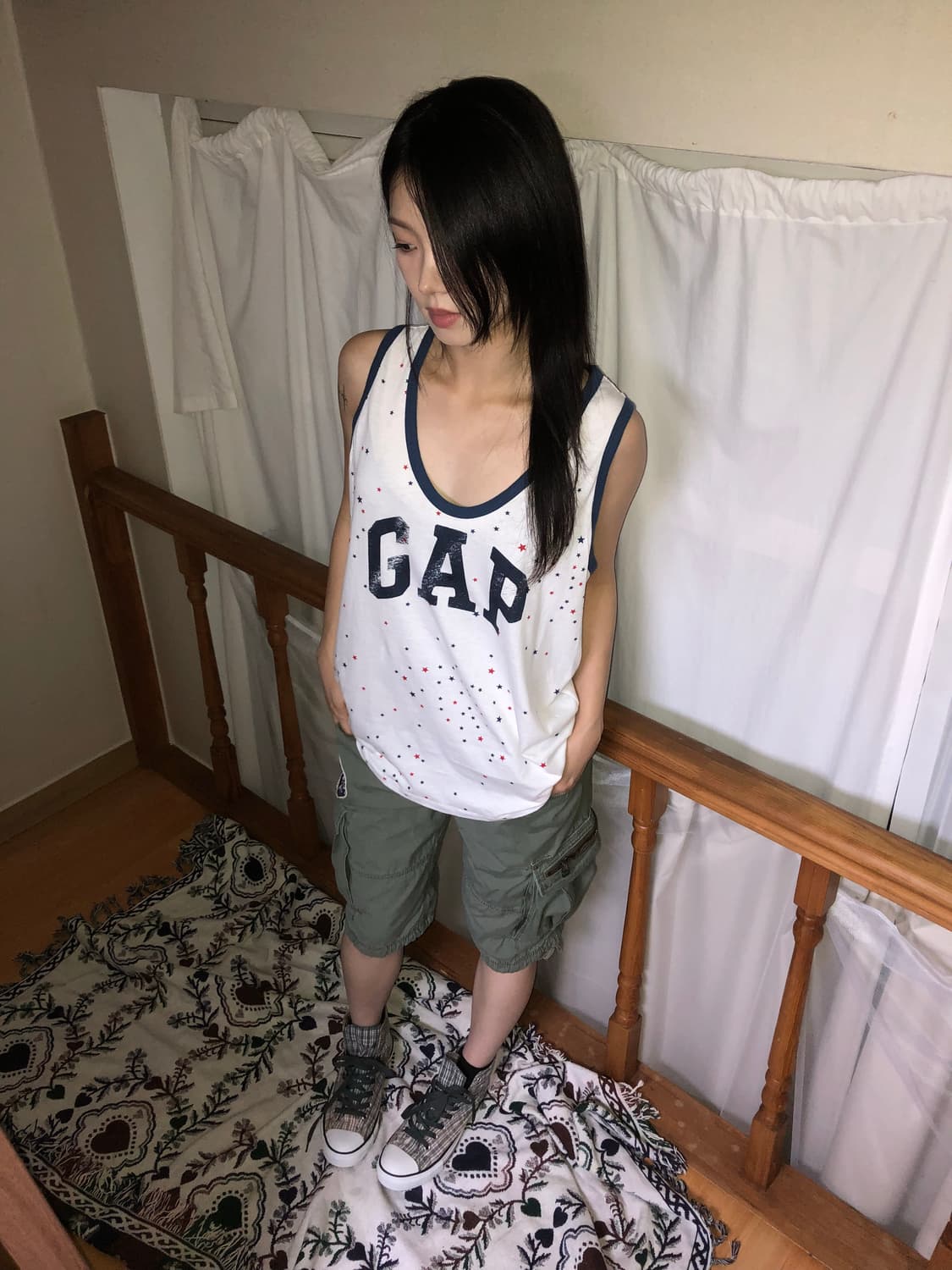 GAP / 90's Star Pattern Big Logo Sleevel 상품이미지2