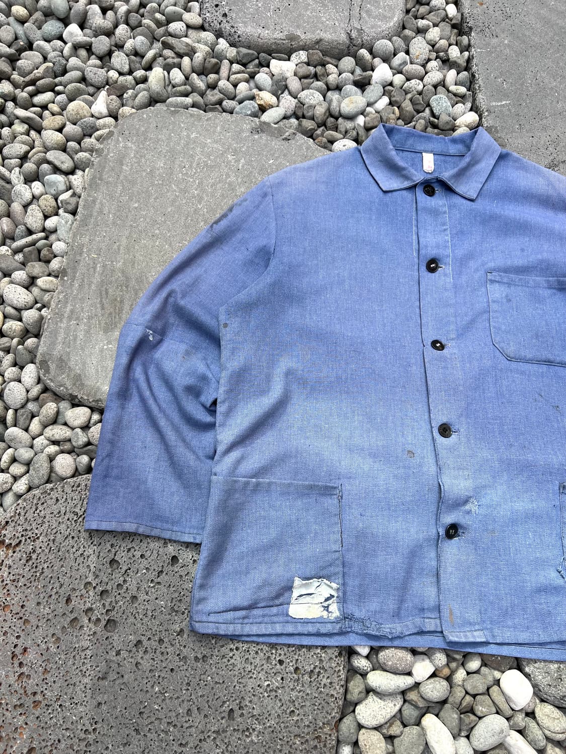 HARD FADED BLUE VINTAGE WASHING 프렌치워크자켓 상품이미지3