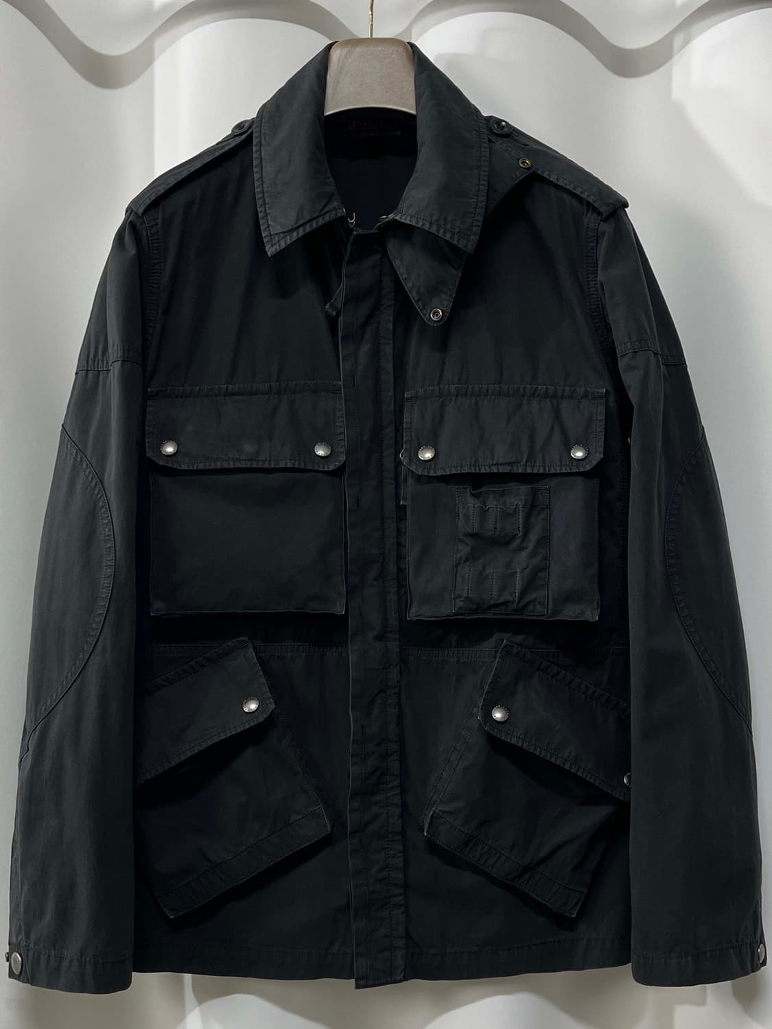 폴로 랄프로렌 블랙 가먼트다이 유틸리티 필드 자켓 상품이미지1