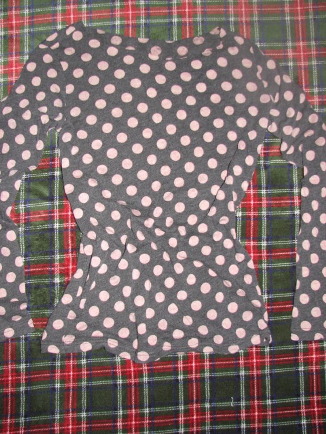 빈티지 도트 롱 슬리브리스 상품이미지2