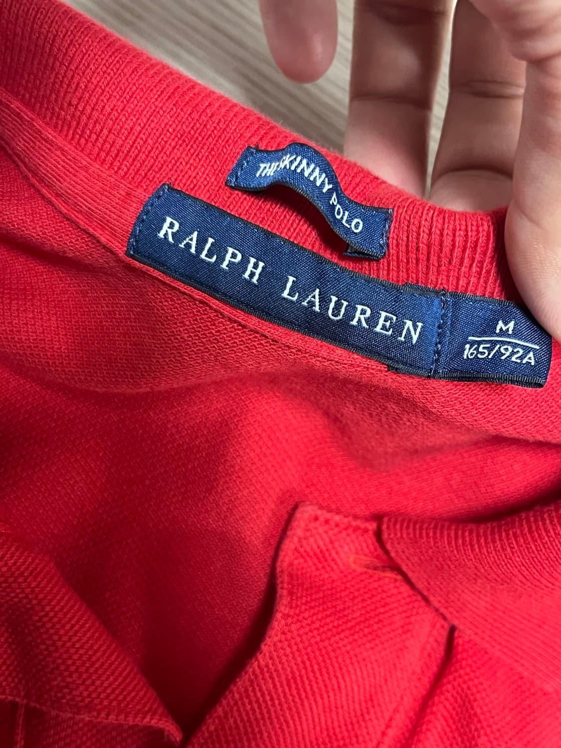 폴로 랄프로렌 레드 카라티 상품이미지2