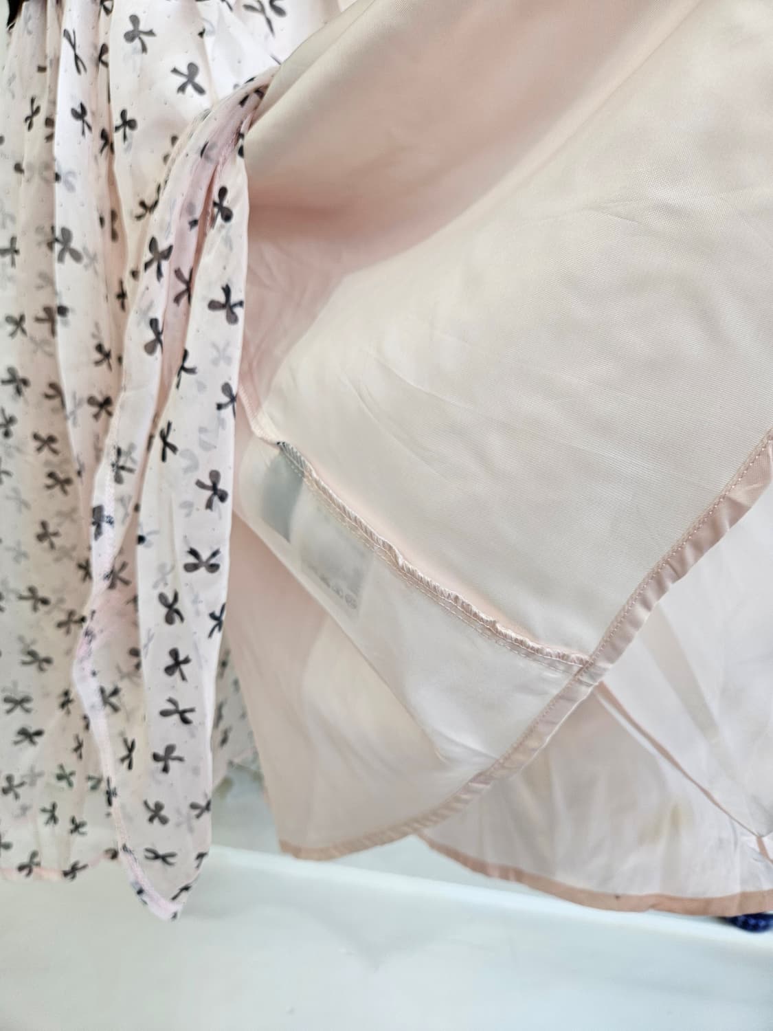 (Ank Rouge) 블랙레이스 리본 쉬폰 원피스 상품이미지7