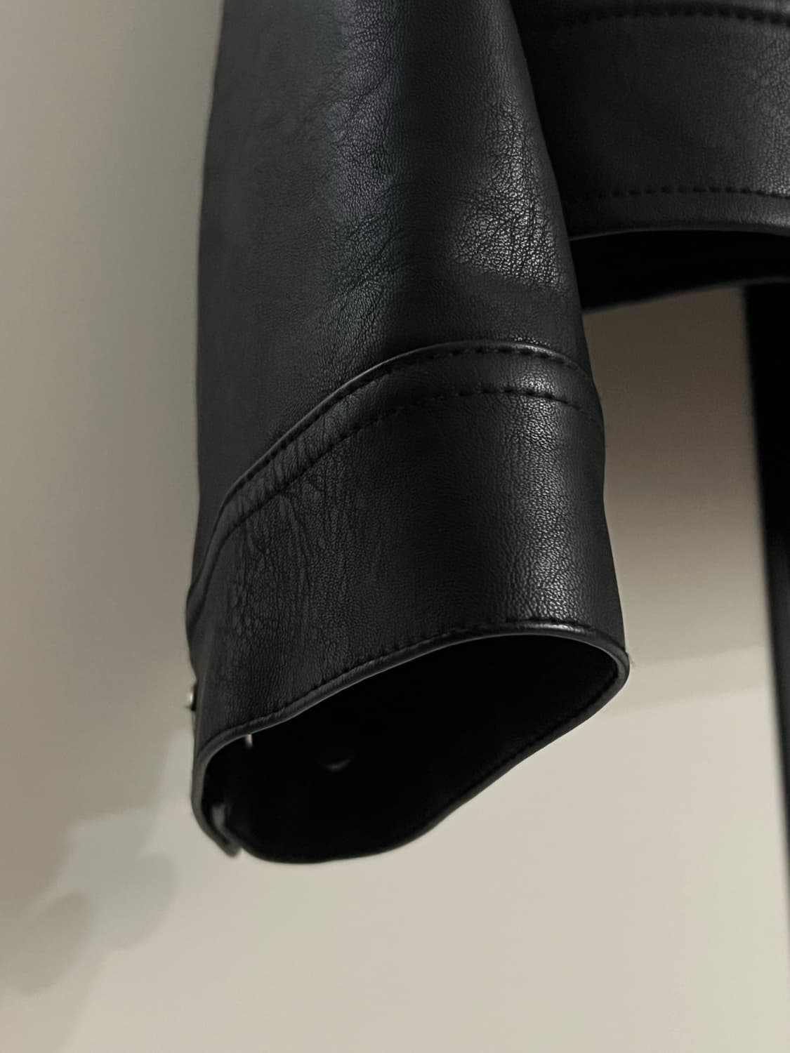 세터 SATUR 심볼 브로치 폭스 레더자켓 L 상품이미지6