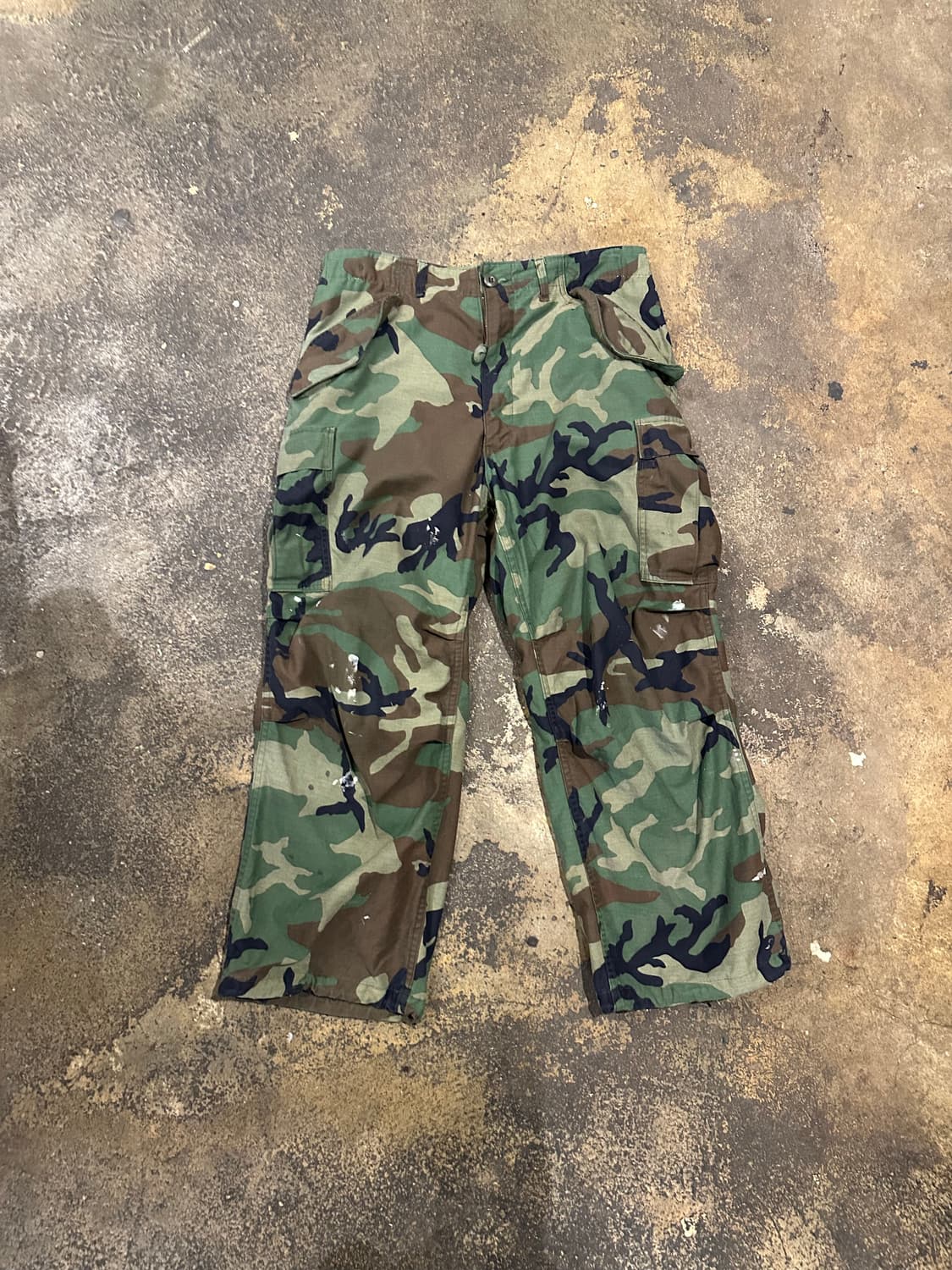 빈티지 80s 미군 m65 우드랜드 필드 팬츠  상품이미지1