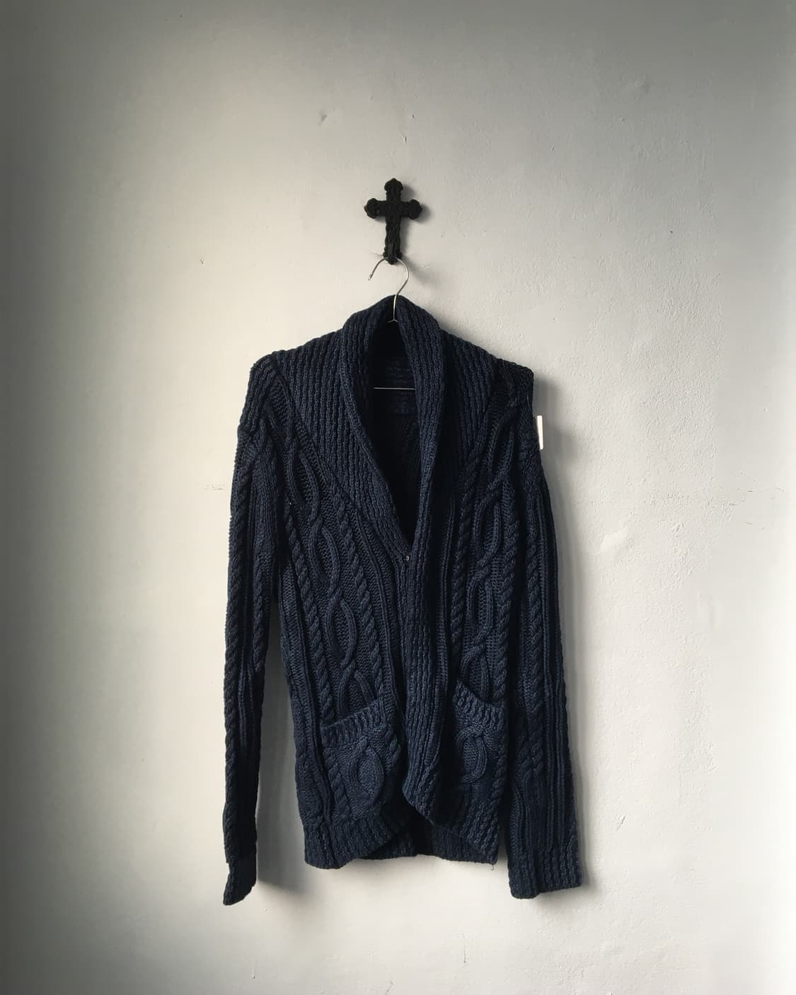 Cable heavy knit cardigan 상품이미지2