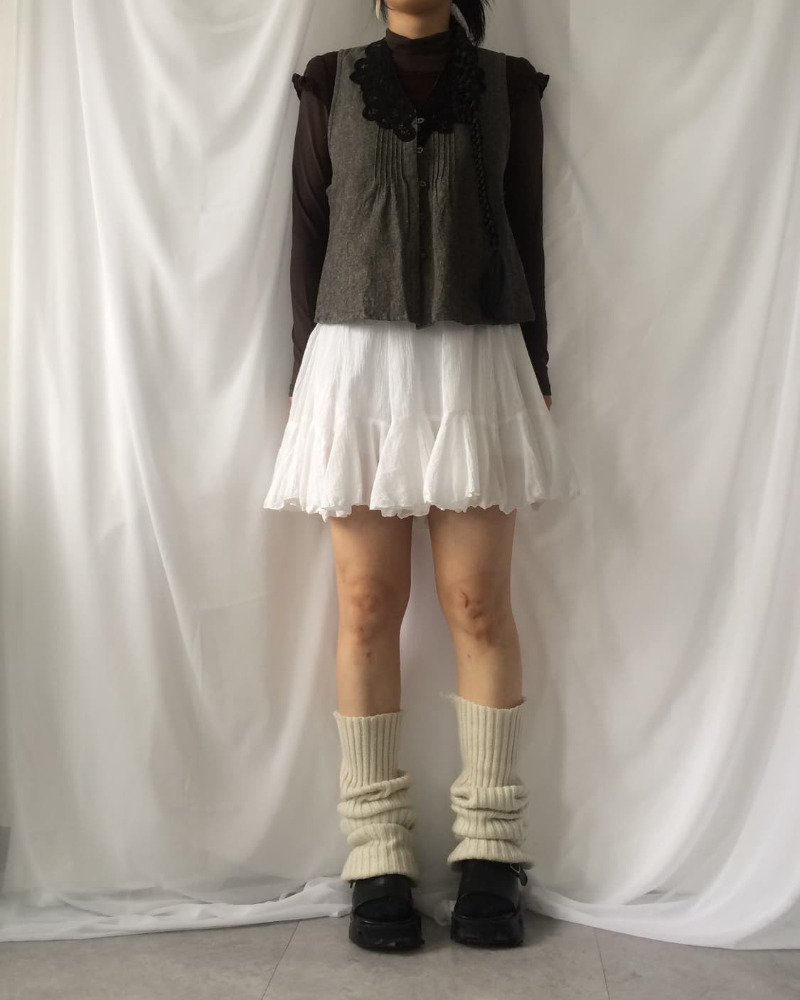 Crochet trimming vest 상품이미지1
