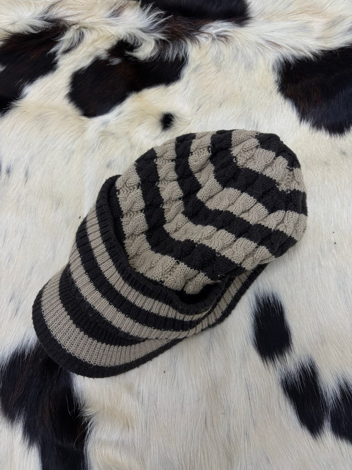 2000s Stipe Knit Cap 상품이미지2