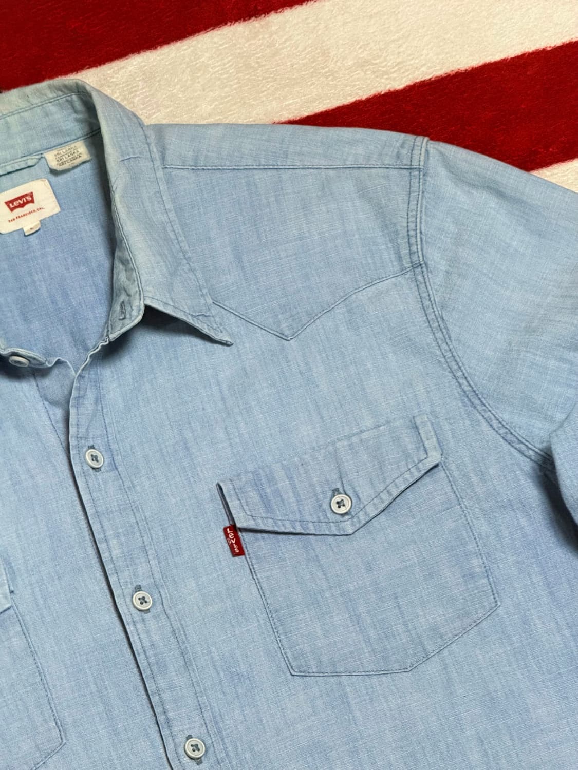 리바이스 샴브레이셔츠 Levi’s Chambray Shirt [L]빈티지 상품이미지5