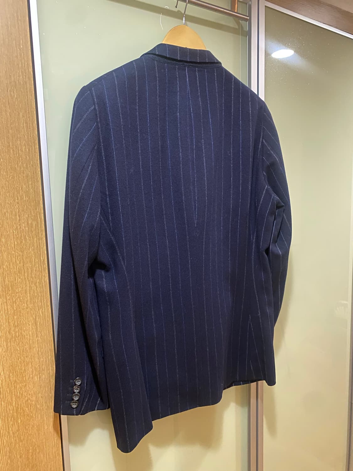 질샌더 3버튼 스트라이프 블레이저 48R 상품이미지2