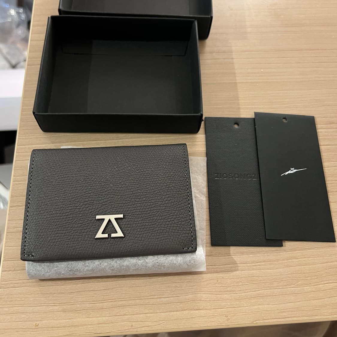 송지오 카드지갑 (새제품) 소가죽 명함지갑 상품이미지4