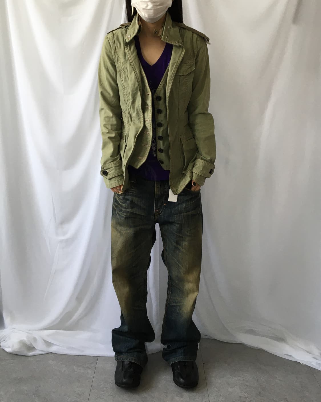 Layered point high neck jacket 상품이미지6