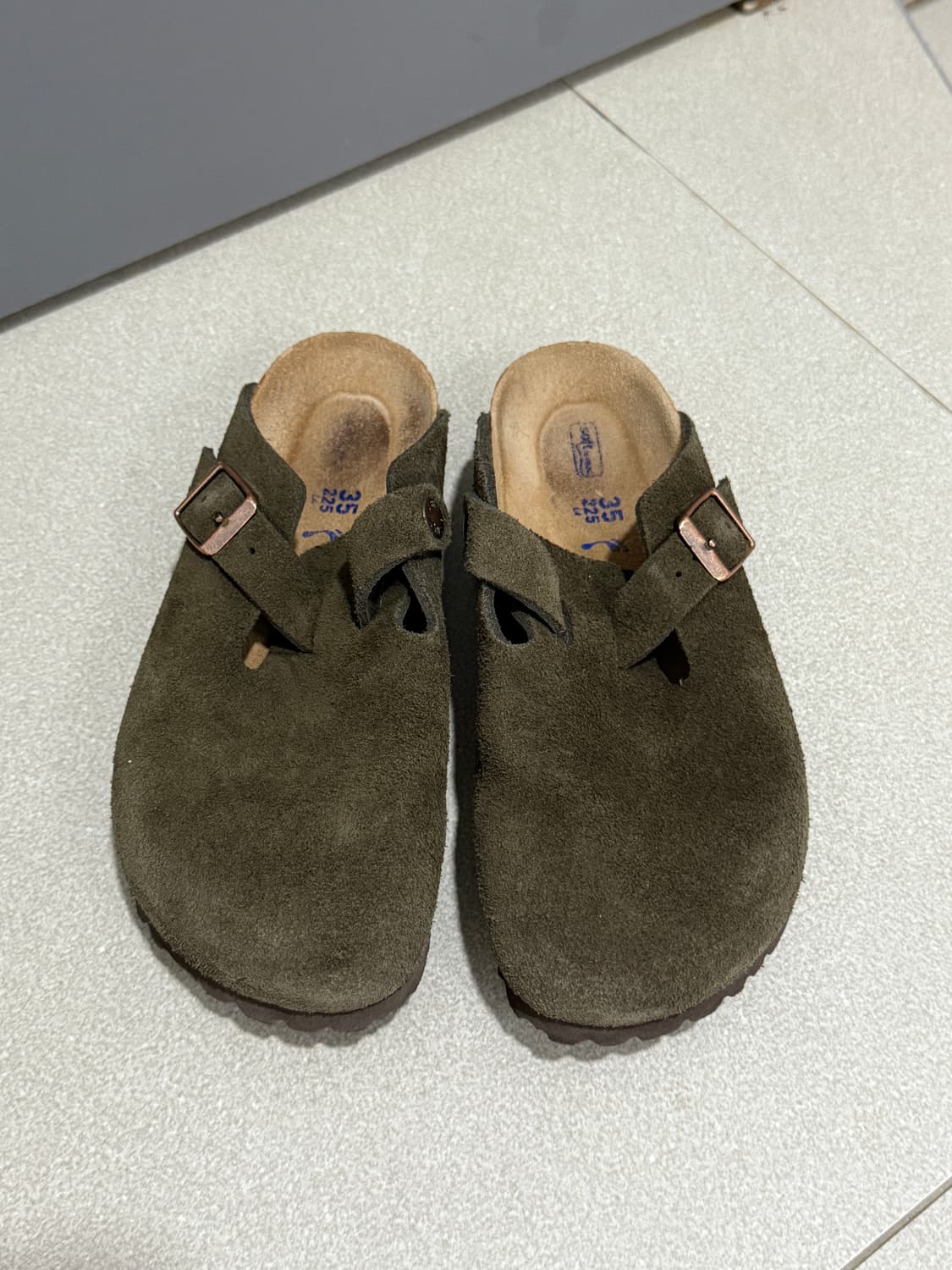 버켄스탁 보스턴 슬리퍼 모카 35사이즈  상품이미지1