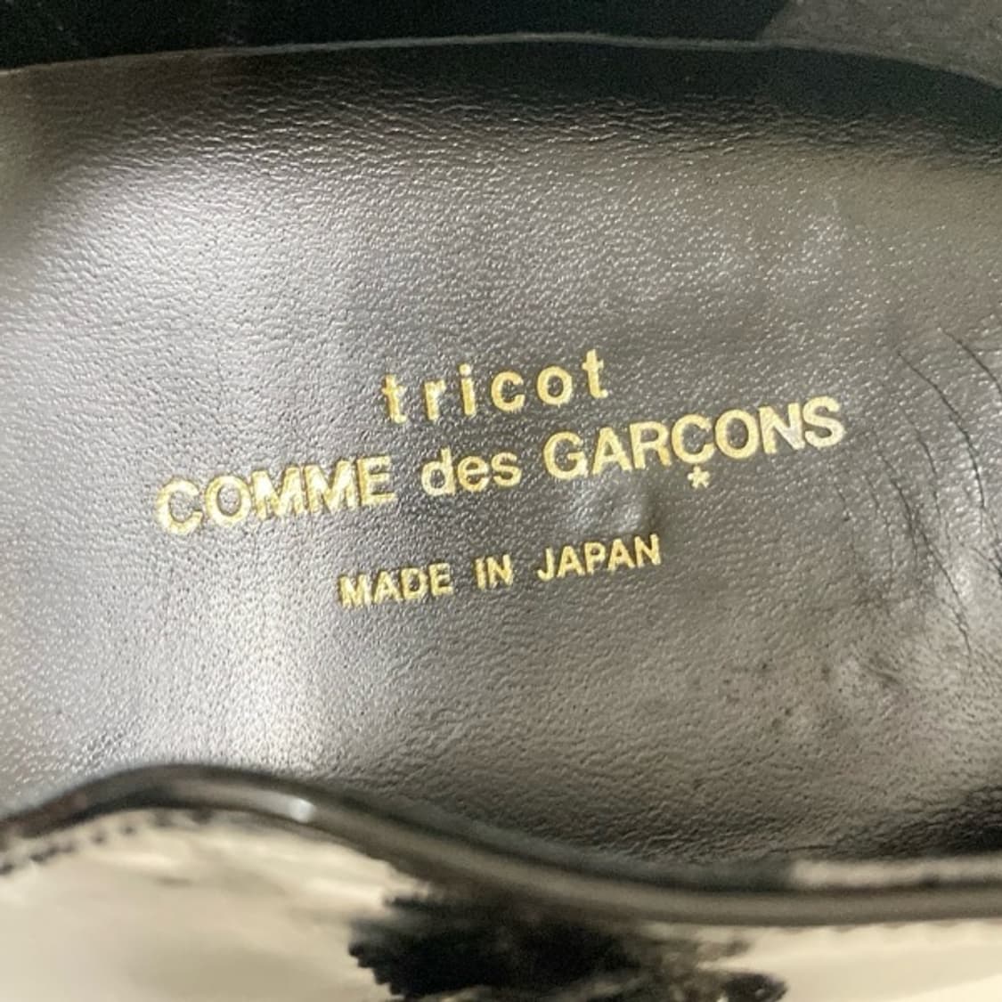 꼼데가르송 트리콧 에나멜 스트랩 플랫슈즈 상품이미지7